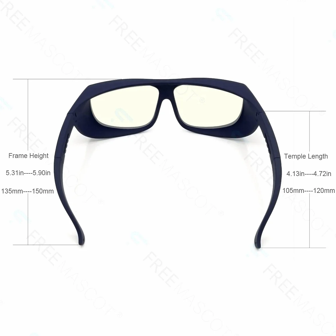 FREEMASCOT OD 6+ 9000 nm-11000nm laserowe okulary ochronne o długości fali CO2 do 10,6 um CO2, laserowe gogle ochronne 10600 nm
