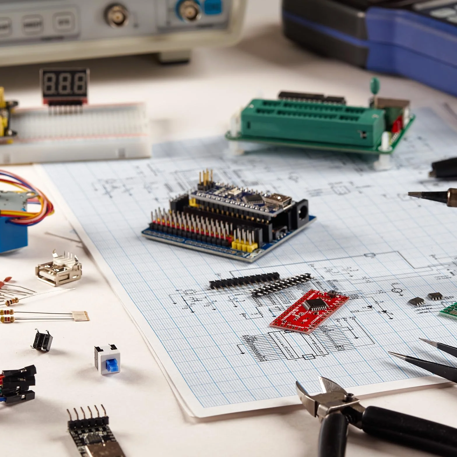PATIKIL Uniwersalny IC Test ZIF Gniazdo 28 Pin 2.54mm Mocno Krok dla Mikrokontrolera, Chip, Baset, Programy IC, 2szt