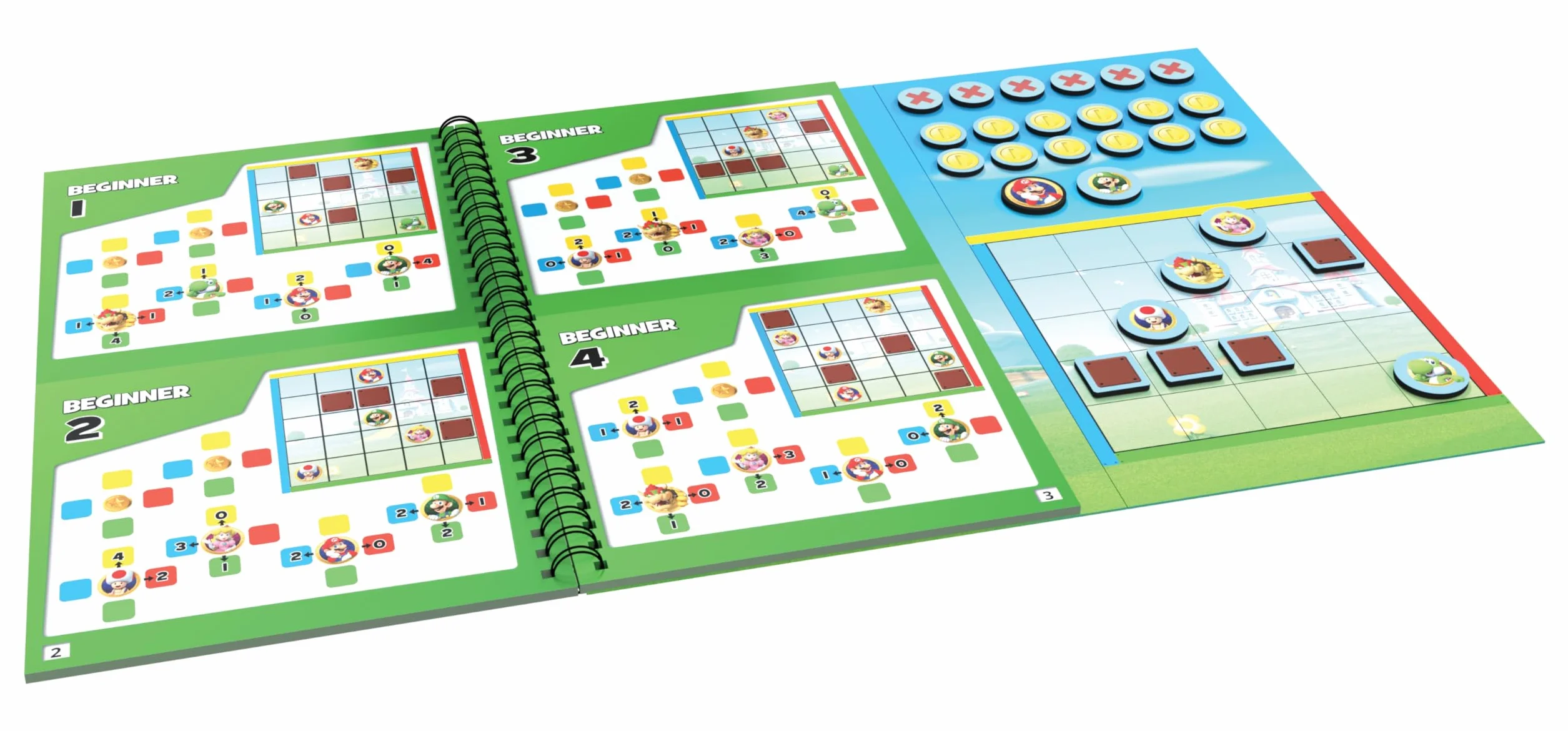 ThinkFun Super Mario Coin Collectors Magnetisches Reisespiel Logikspiel
