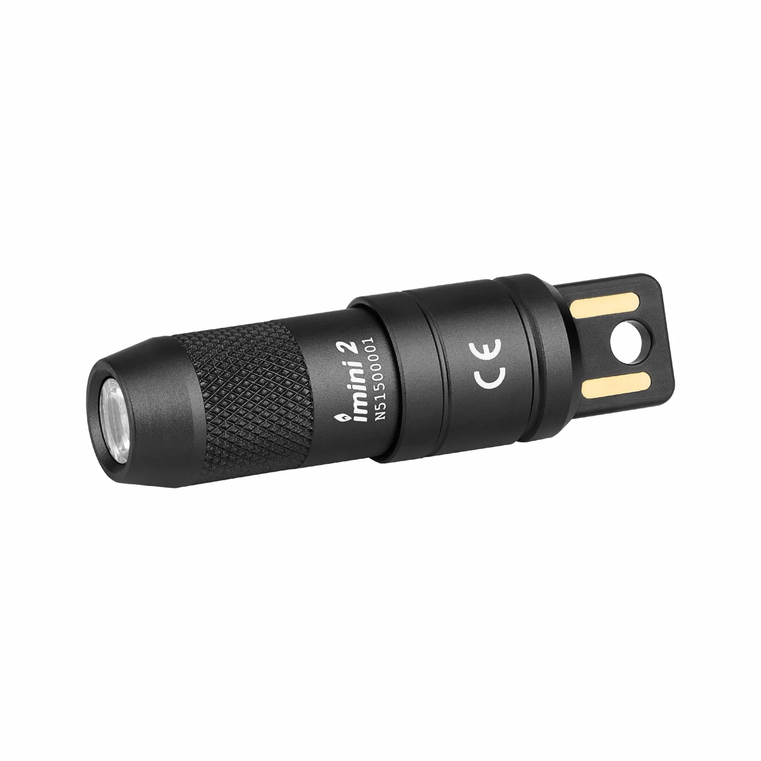 OLIGHT iMini 2 Mini LED USB ładowalna latarka brelok do kluczy z magnetyczną podstawą, 50LM 19,5g EOS brelok do kluczy lampa ręczna, IPX6 mała latarka kempingowa Czarny
