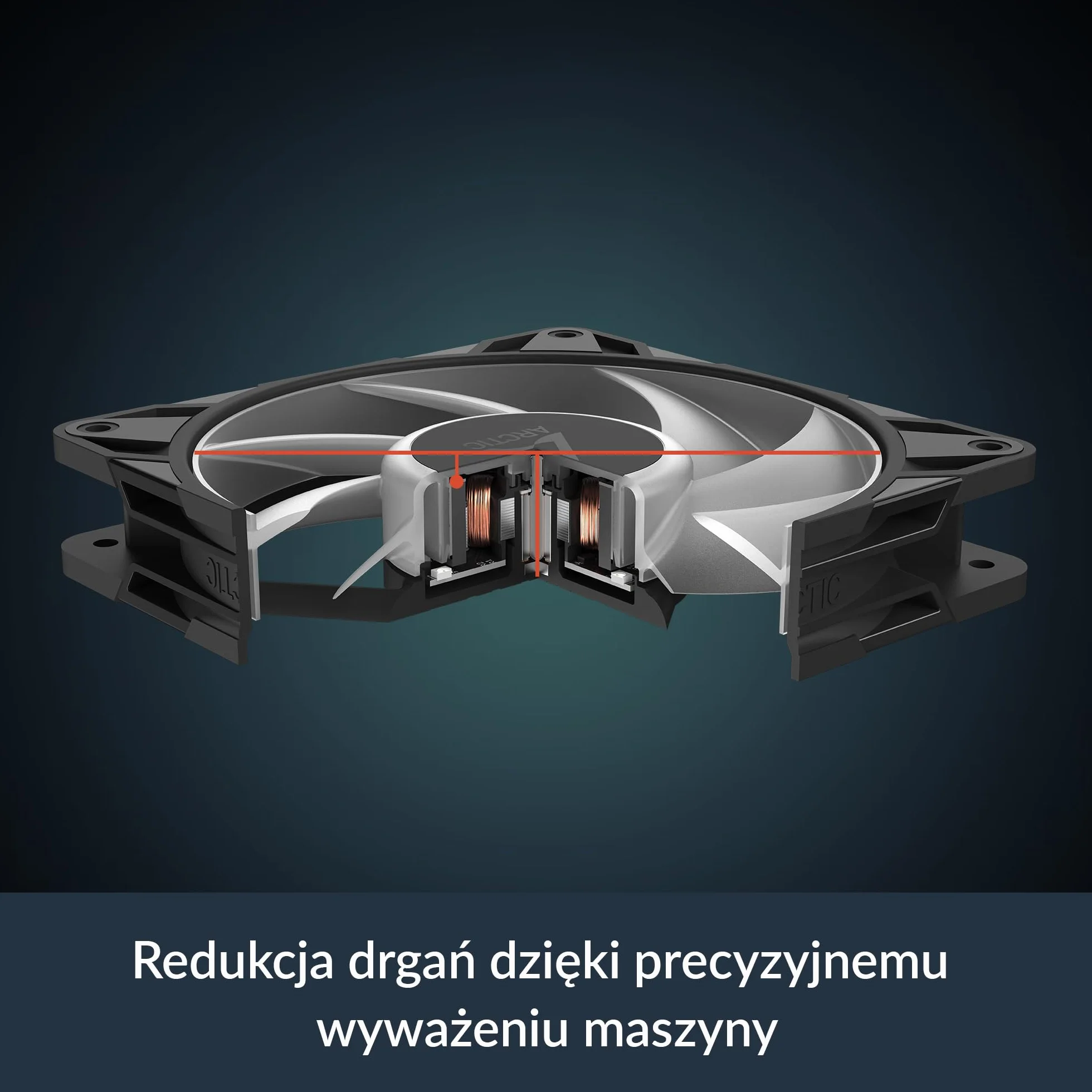 ARCTIC P12 Pro A-RGB Mocny Wentylator PWM 120 mm 600-3000 rpm 5V Cyfrowy RGB 4-Pin Czarny