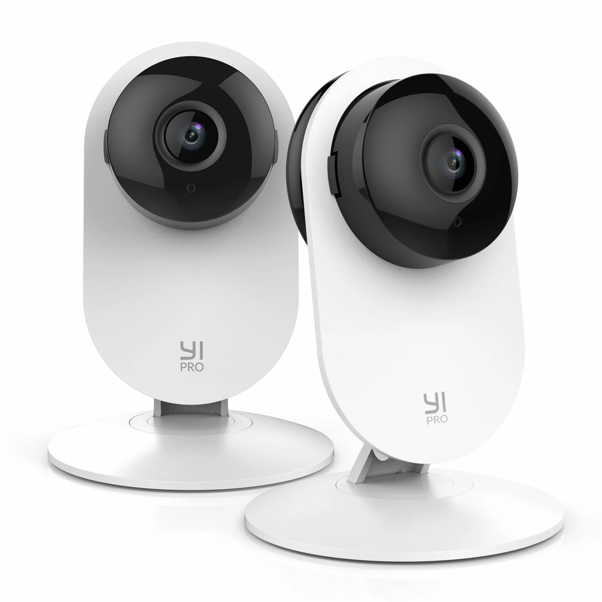 YI Pro 2K Kamera bezpieczeństwa 3 sztuki, WiFi 2,4 GHz, do użytku wewnątrz, inteligentne wykrywanie ruchu, powiadomienia push, kompatybilna z Alexą, obsługa pamięci Micro SD, do domu/dzieci/zwierząt