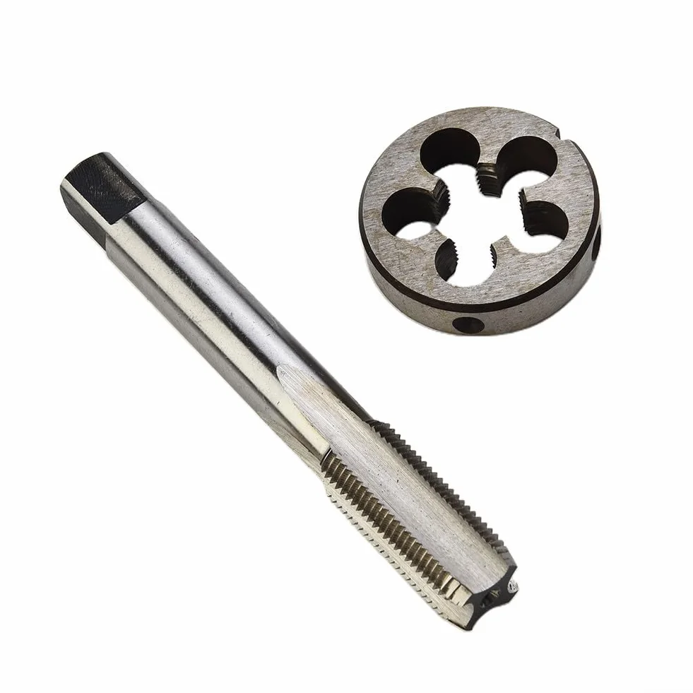 Zestaw gwintowników i narzynek, gwintowniki i narzynki do gwintów okrągłych, narzędzie do gwintowania M15x1,25 mm i narzynki do gwintów M15x1,25 mm