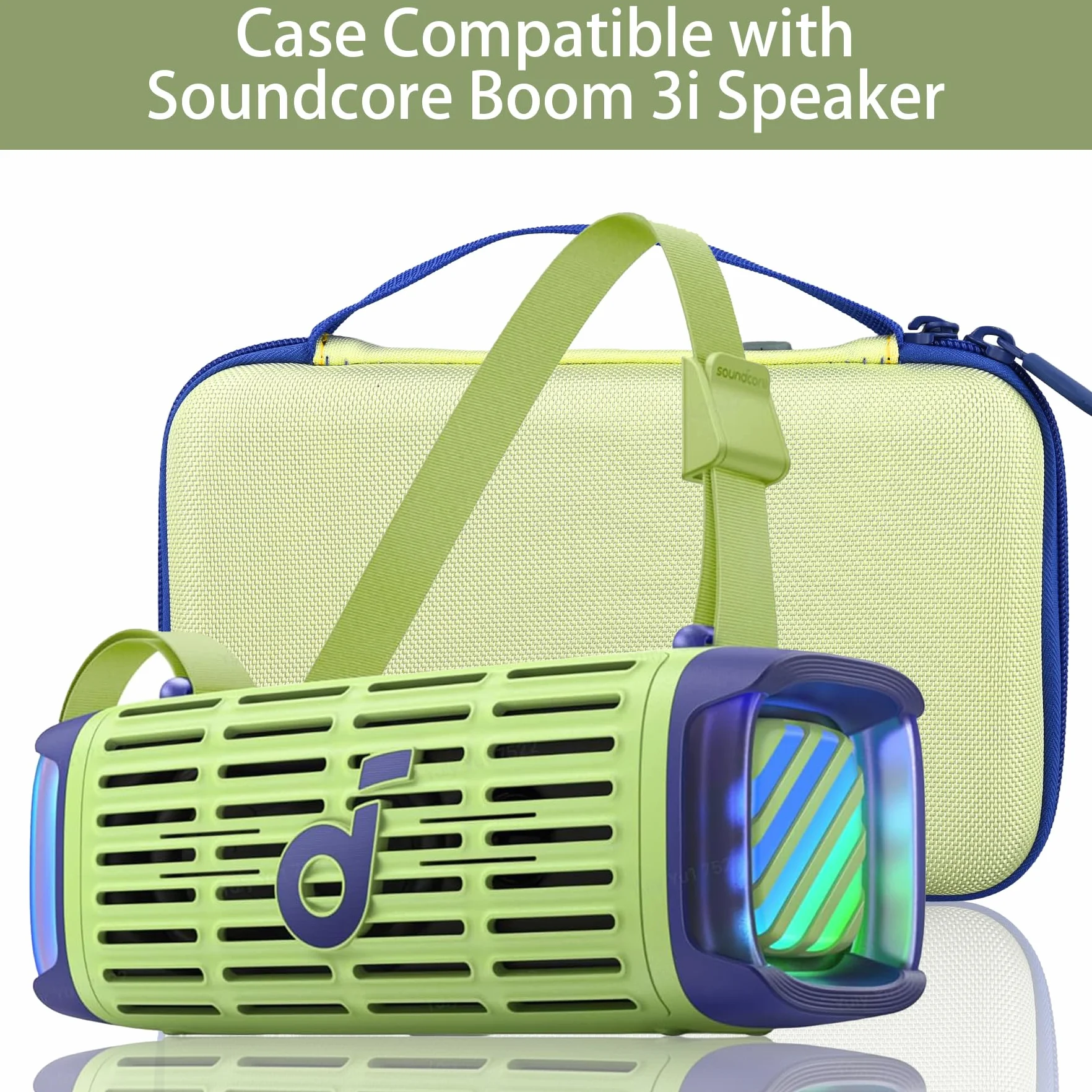 co2CREA Przechowywanie Carry Travel Hard Case dla głośnika Soundcore Boom 3i na zewnątrz, Solo Case
