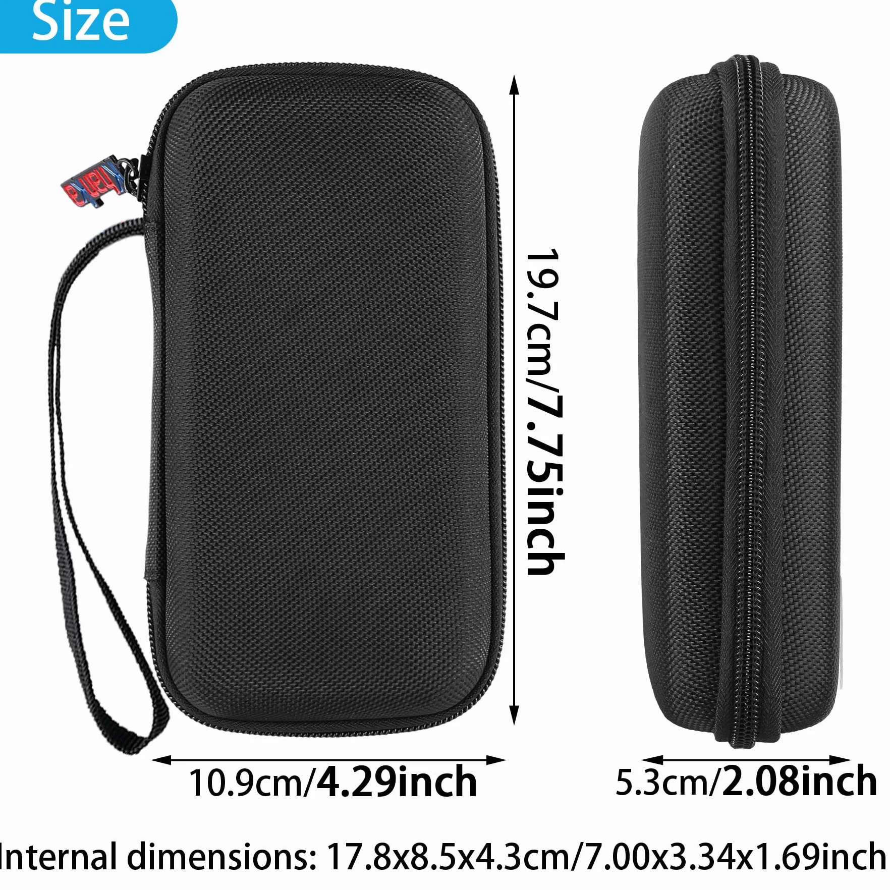 Khanka (tylko etui) twarda torba do przenoszenia Anker Power Bank 20 000 mAh przenośna ładowarka z wbudowanym kablem USB-C, podróżna torba do przechowywania na maks. 87 W akumulator do szybkiego