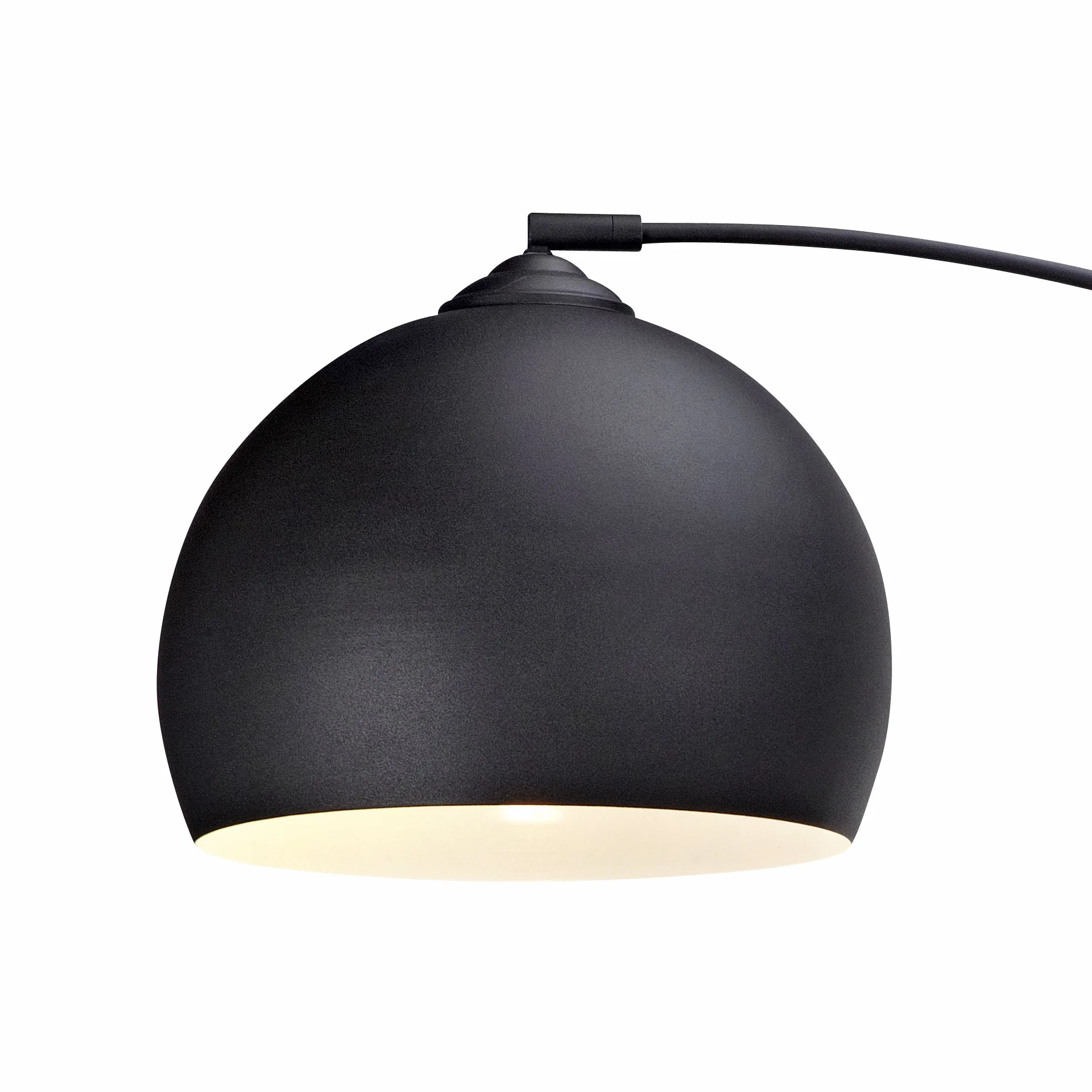 Teamson Home ?ukowa Lampa Pod?ogowa Arquer z Nowoczesnym O?wietleniem i Czarnym Kloszem VN-L00012-EU