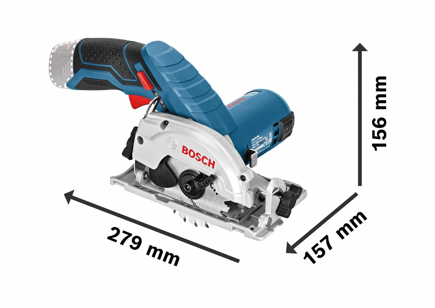 Bosch Professional system 12V: akumulatorowa pilarka tarczowa GKS 12V-26 (Ø tarczy: 85 mm)
