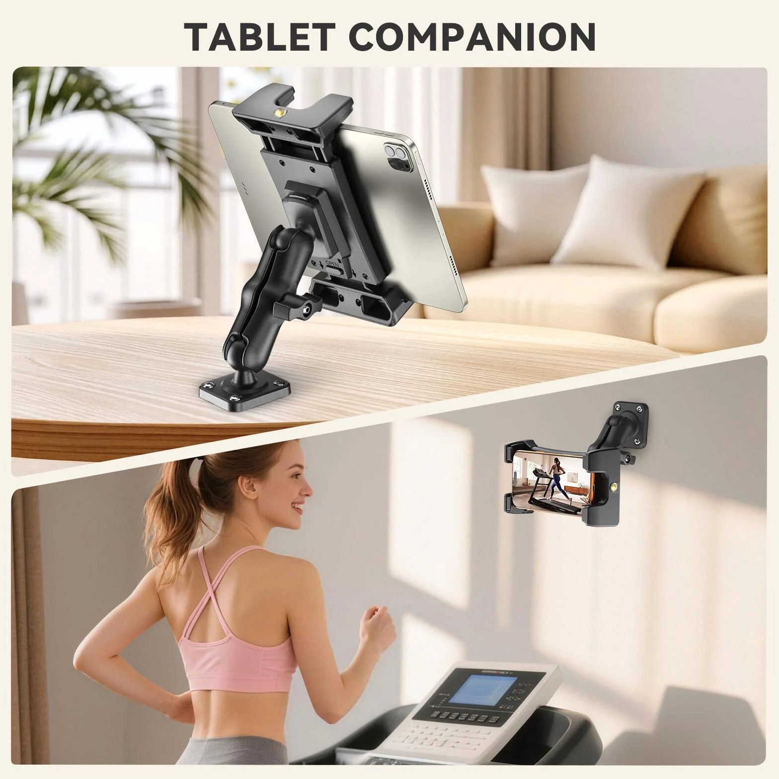OHLPRO Uchwyt Samochodowy do Tabletu 5"-13" Kompatybilny z Samsung Tab Wytrzymała Podstawa