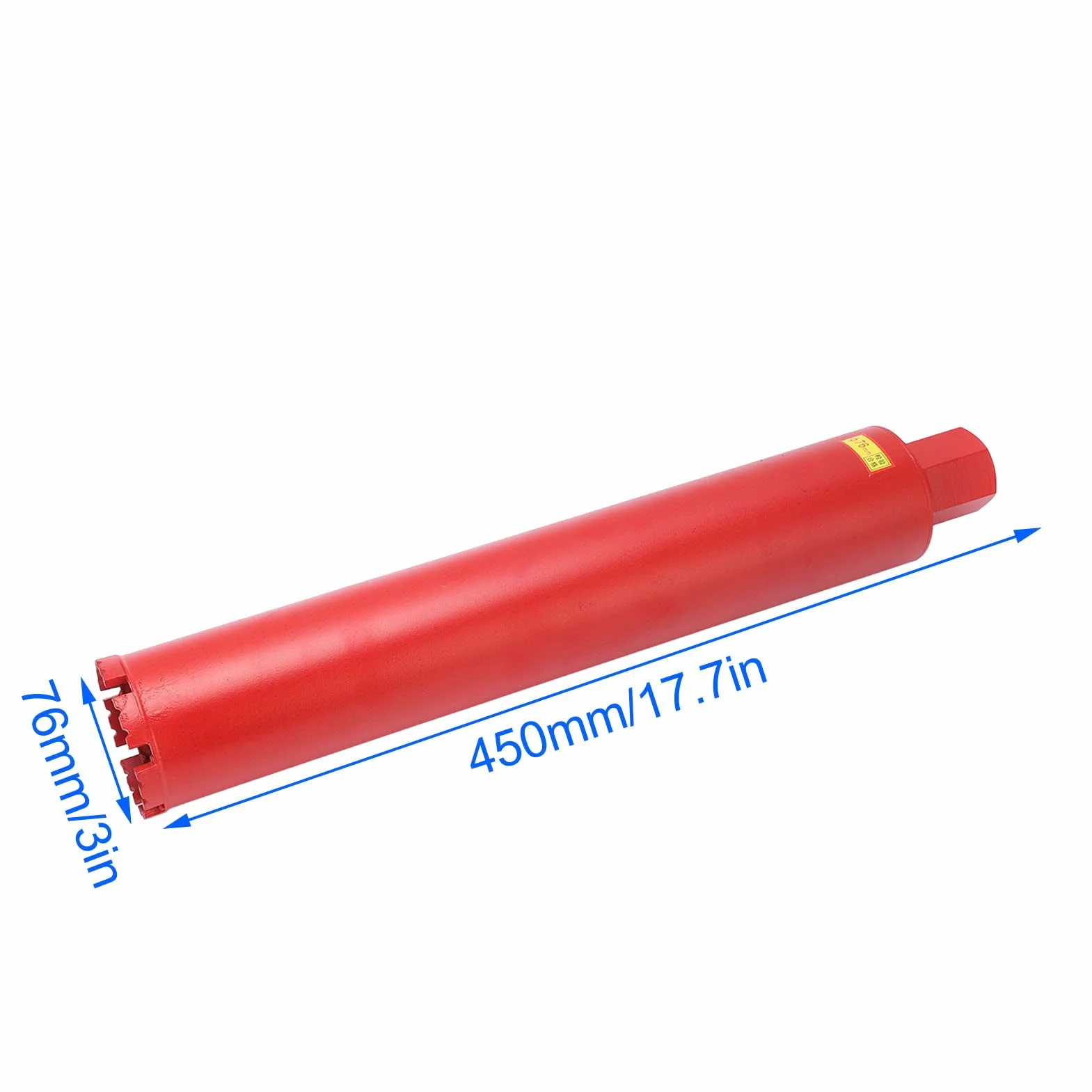 Wiertło diamentowe na mokro, 1-1/4 cala, uniwersalny gwint, wiertło do wody do betonu, do cegły marmurowej, długość 17,7 cala (76mm)