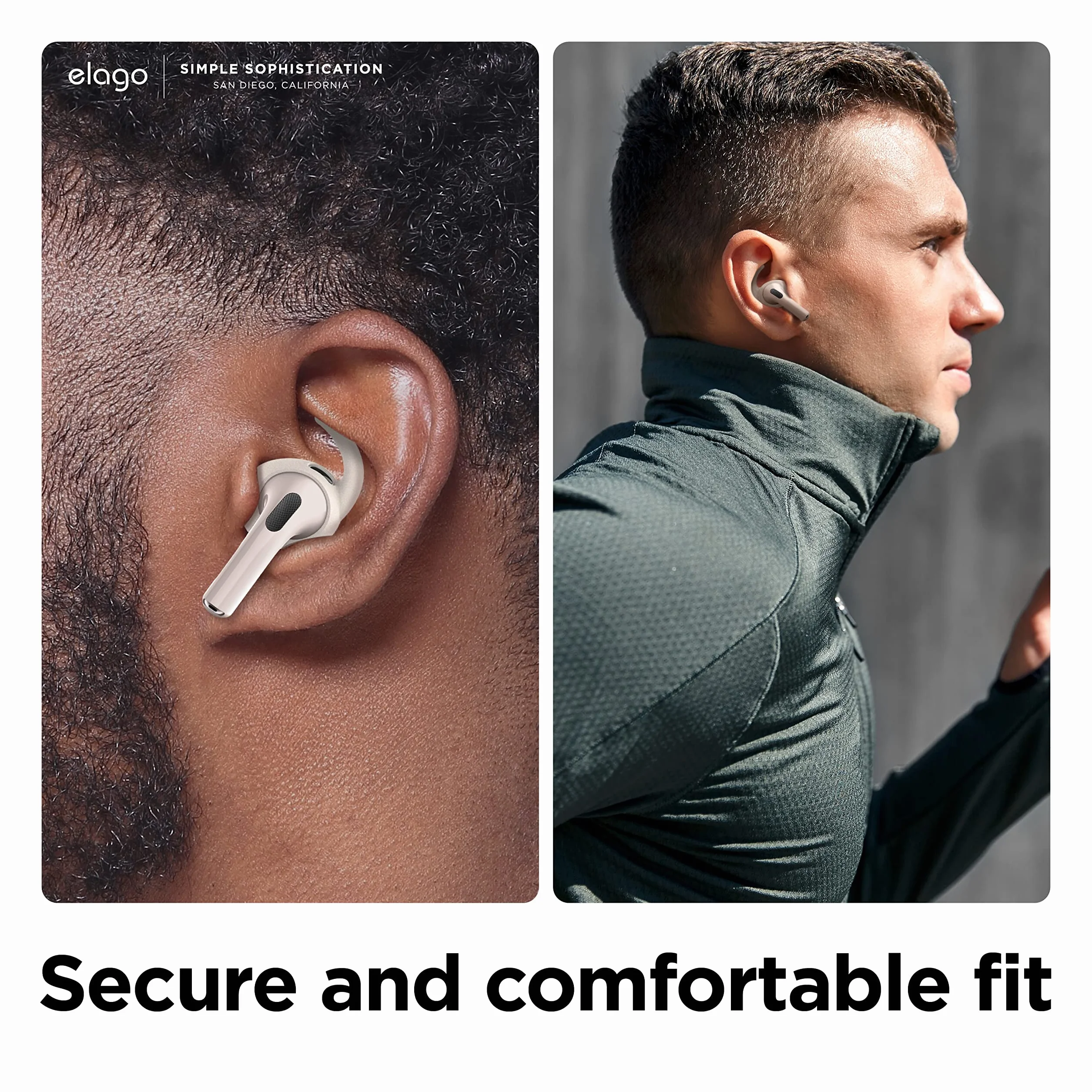 elago Pokrowce na słuchawki AirPods Pro 2, 4 pary, białe, silikonowe