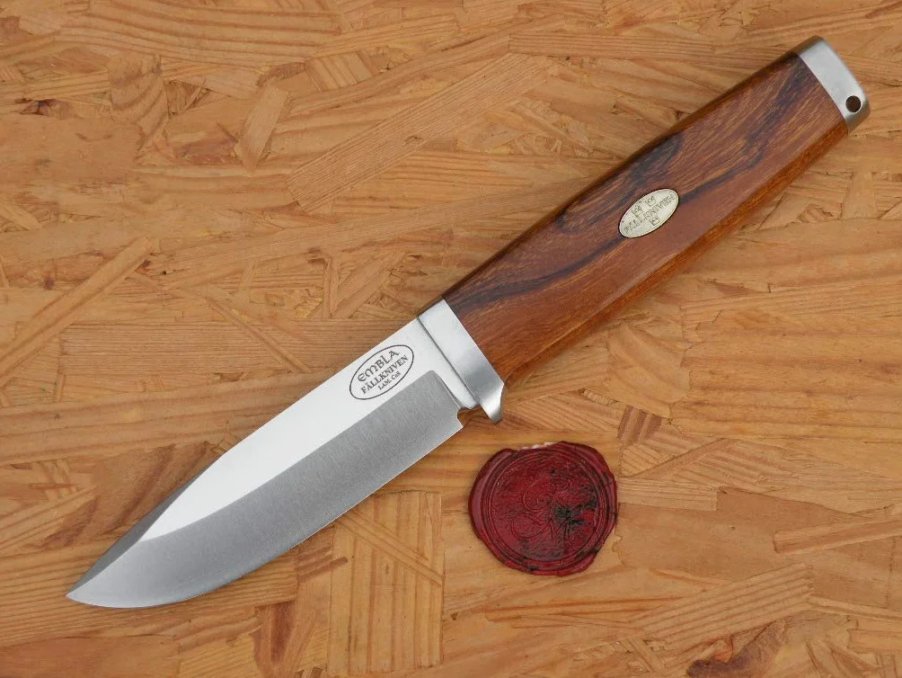 Fallkniven Unisex's SK2L Embla stała 9 cm rękojeść z drewna żelaznego, brązowa, 9 cm