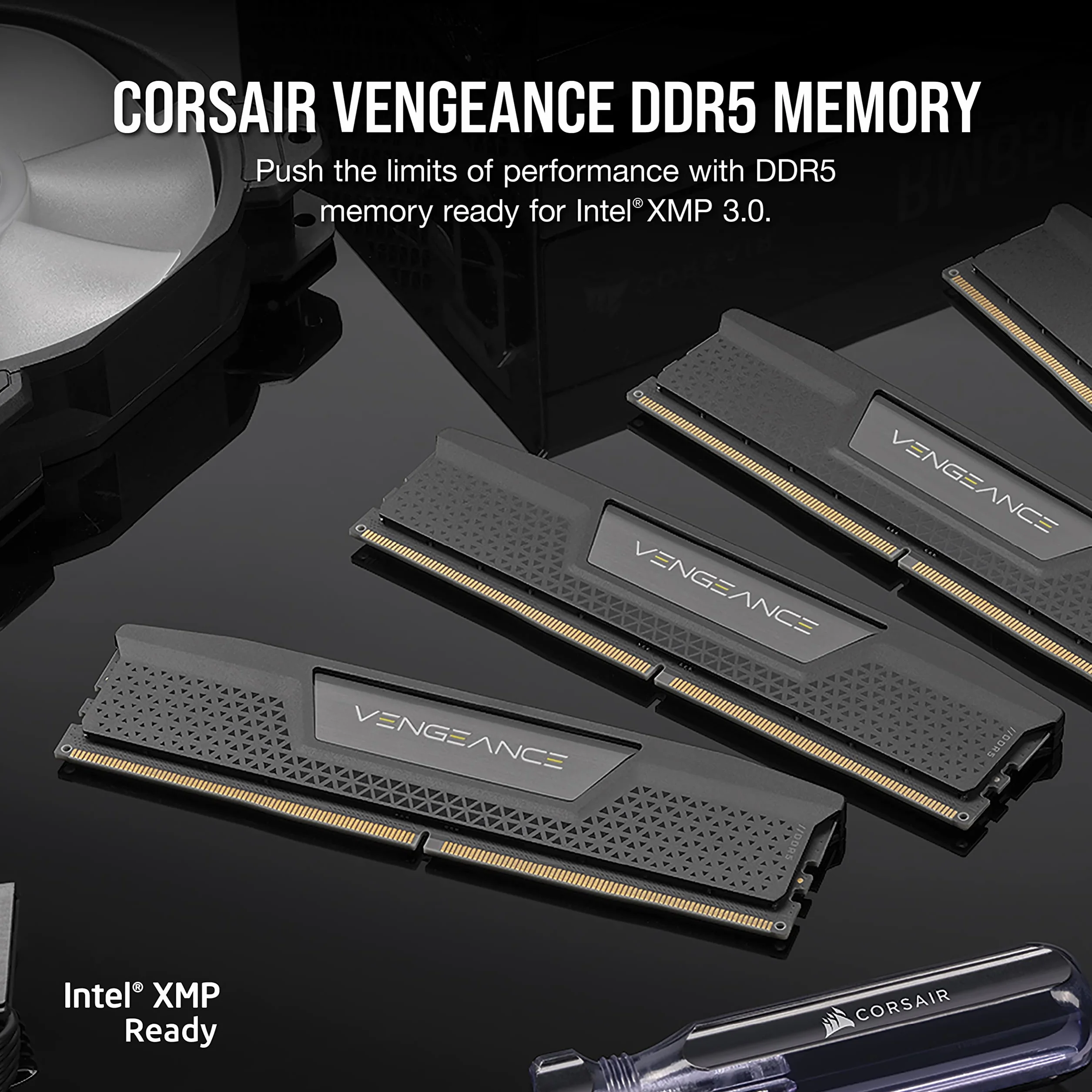 Corsair Vengeance DDR5 32GB (2x16GB) 4800MHz C40 1,1V RAM Intel XMP 3.0 Czarna