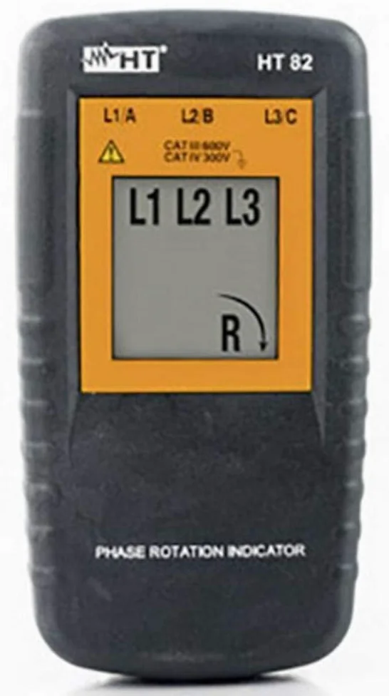 Urządzenie do pomiaru pola obrotowego HT Instrumenty HT82 CAT III 600 V LCD