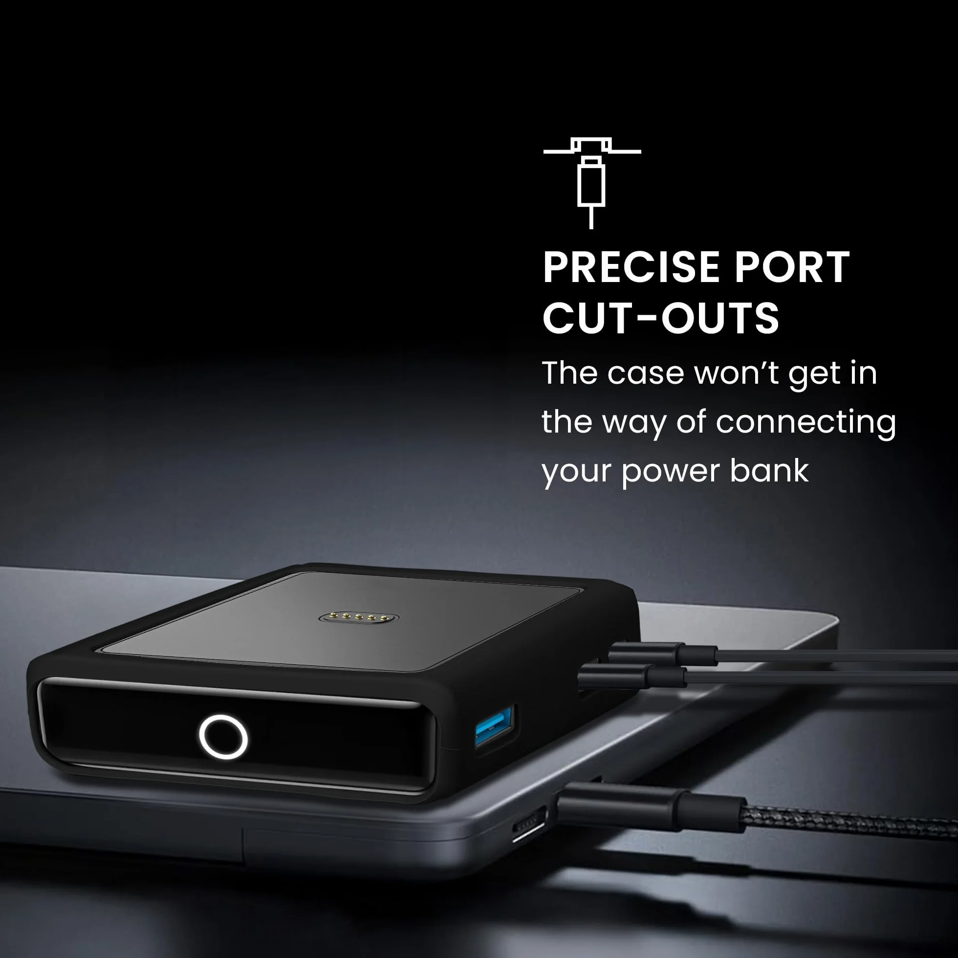 kwmobile Etui kompatybilne z Anker Prime Bank 100W - przenośny pokrowiec na powerbank, odporny na wstrząsy - czarny