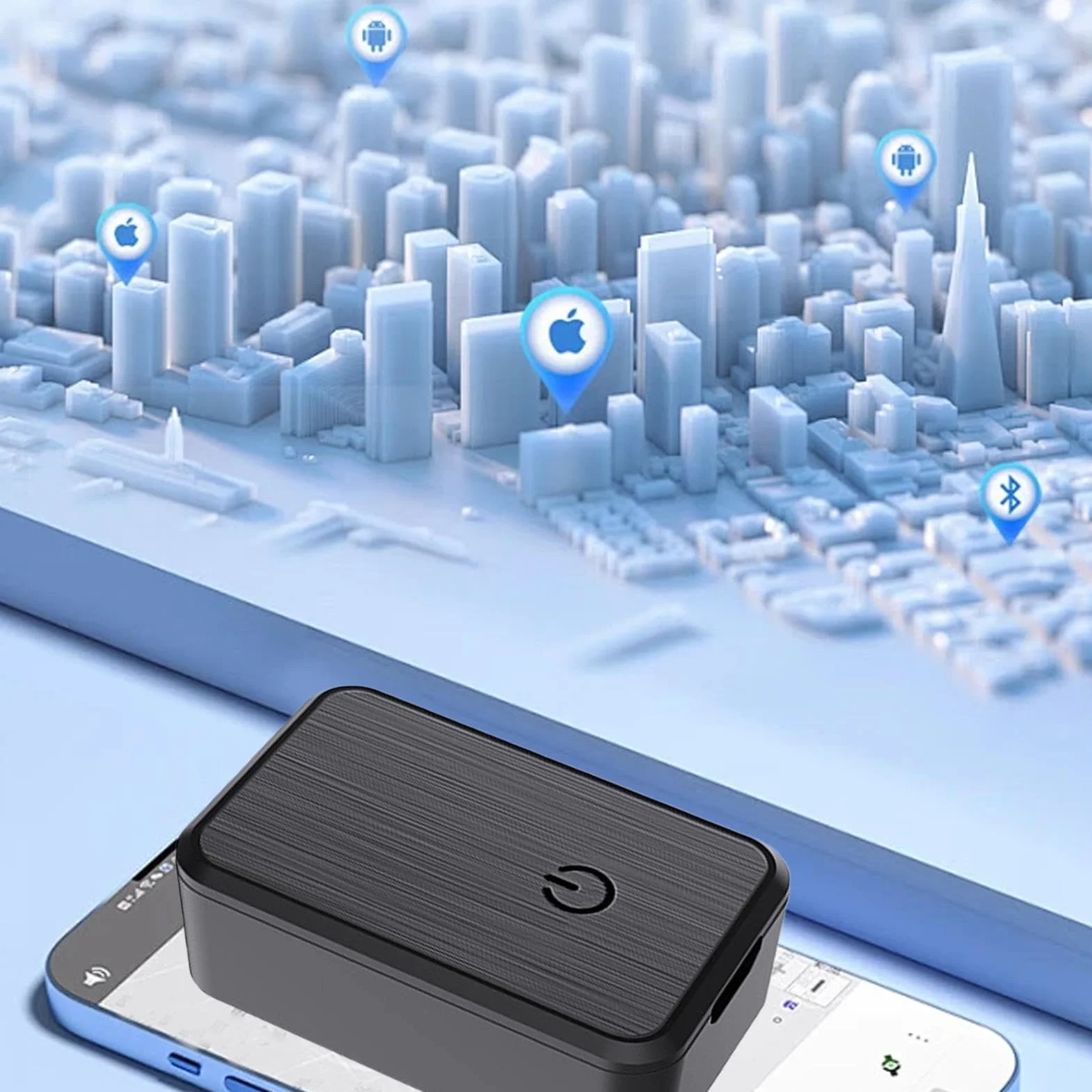 Smart GPS Vehicle Tracker for Cars Kids Elderly Assets