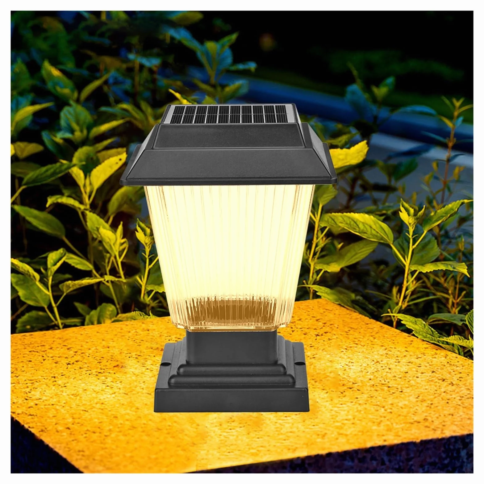 Lampy solarne, latarnie słoneczne Zewnętrzna lampa ogrodowa Światło Uliczna czołowa LED wodoodporna, odporna na deszcz, Villa Park Garden Street Decor Lampa słupku