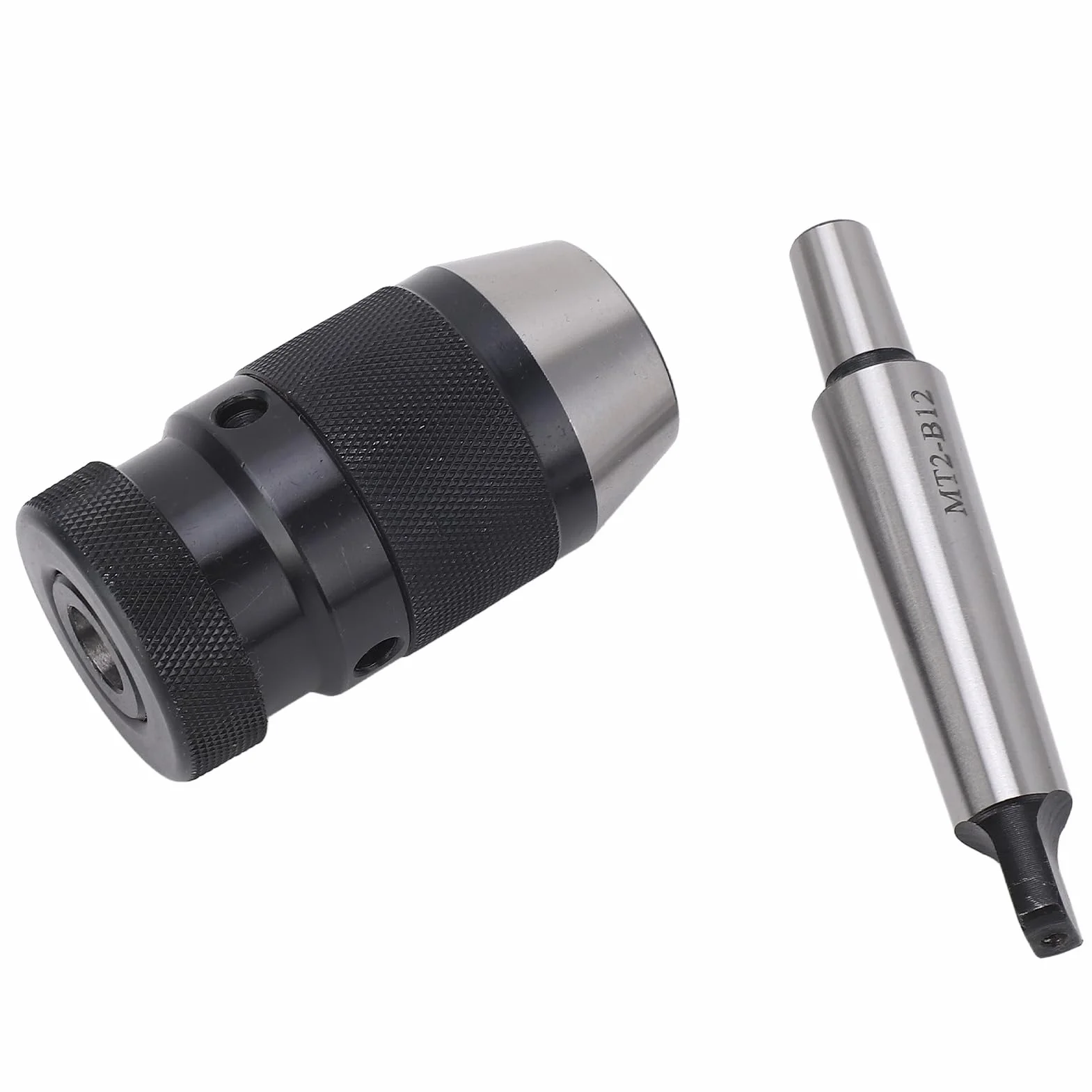 Uchwyt wiertarski Kuuleyn, bezkluczowy uchwyt wiertarski, samozaciskowy uchwyt wiertarski B12 od 1 do 10 mm z trzpieniem MT2 do B12, szeroko stosowany w różnych wiertarkach,