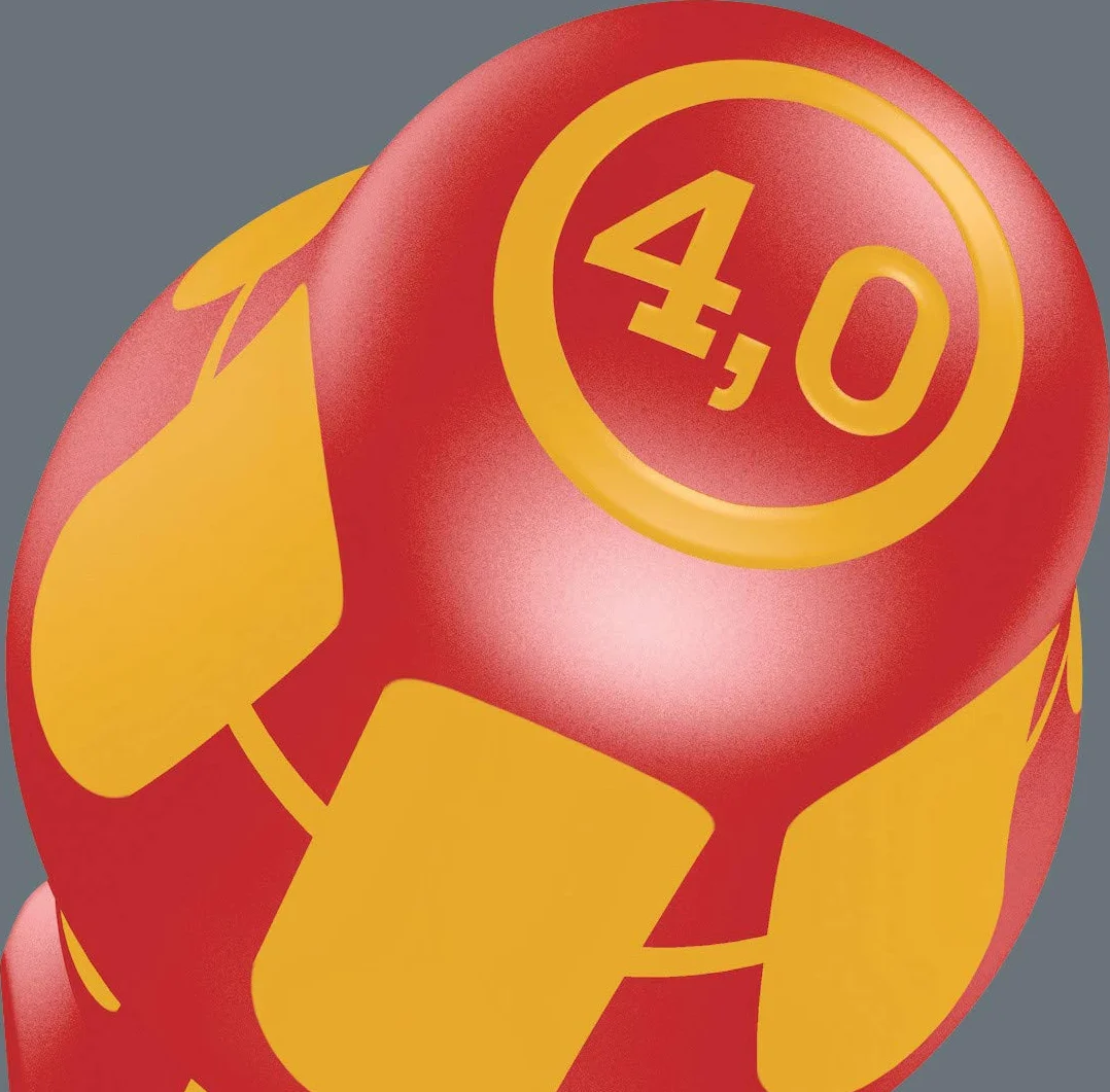 Wera Kraftform 100 iS/7 zestaw 3 wkrętaków Kraftform Plus o zredukowanej średnicy ostrza, 7-częściowy