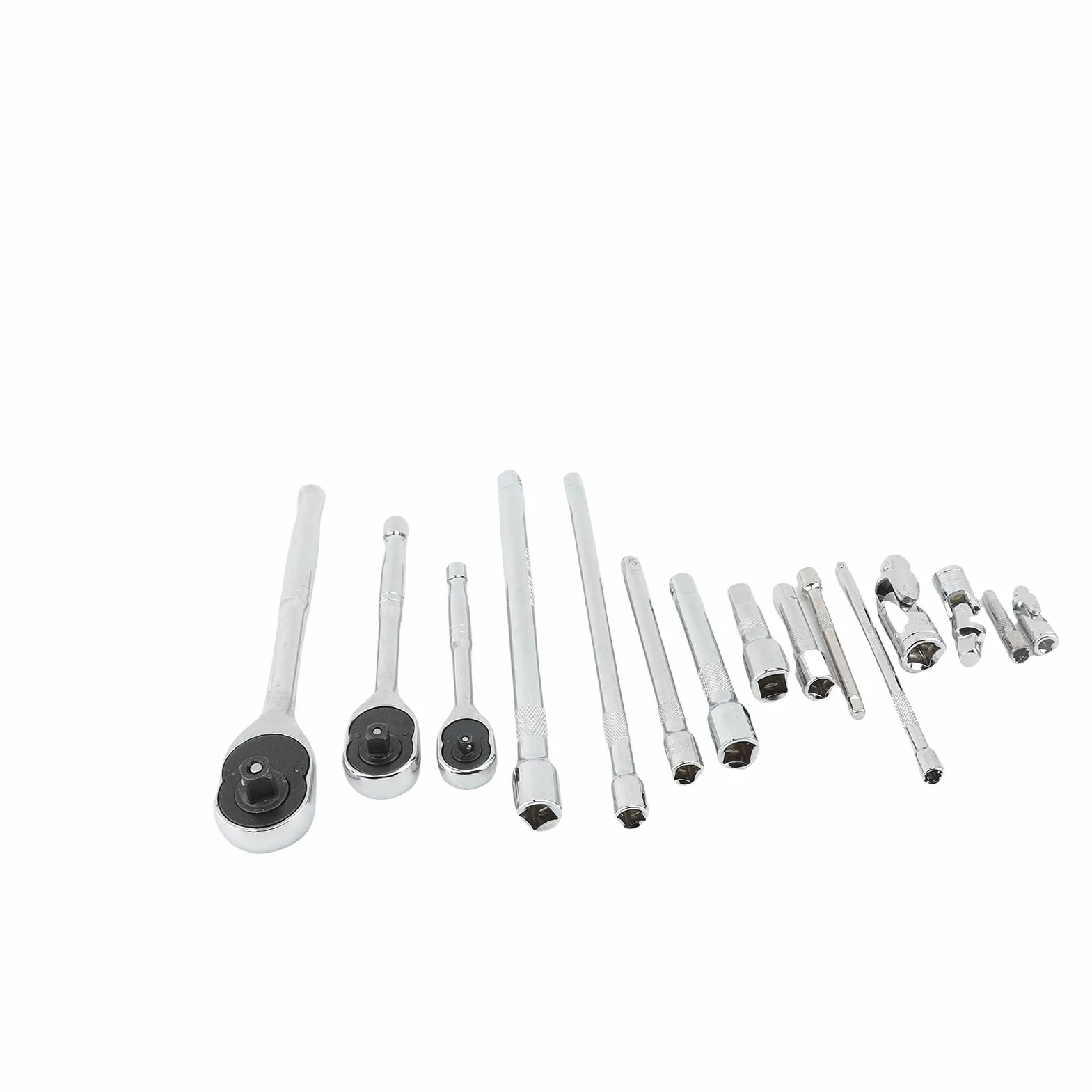 Generic Zestaw Kluczy Grzechotkowych 1/4 3/8 1/2 o Dużej Wytrzymałości, Ergonomiczny Uchwyt do Montażu Pojazdu Elektrycznego, Zestaw 16 Sztuk