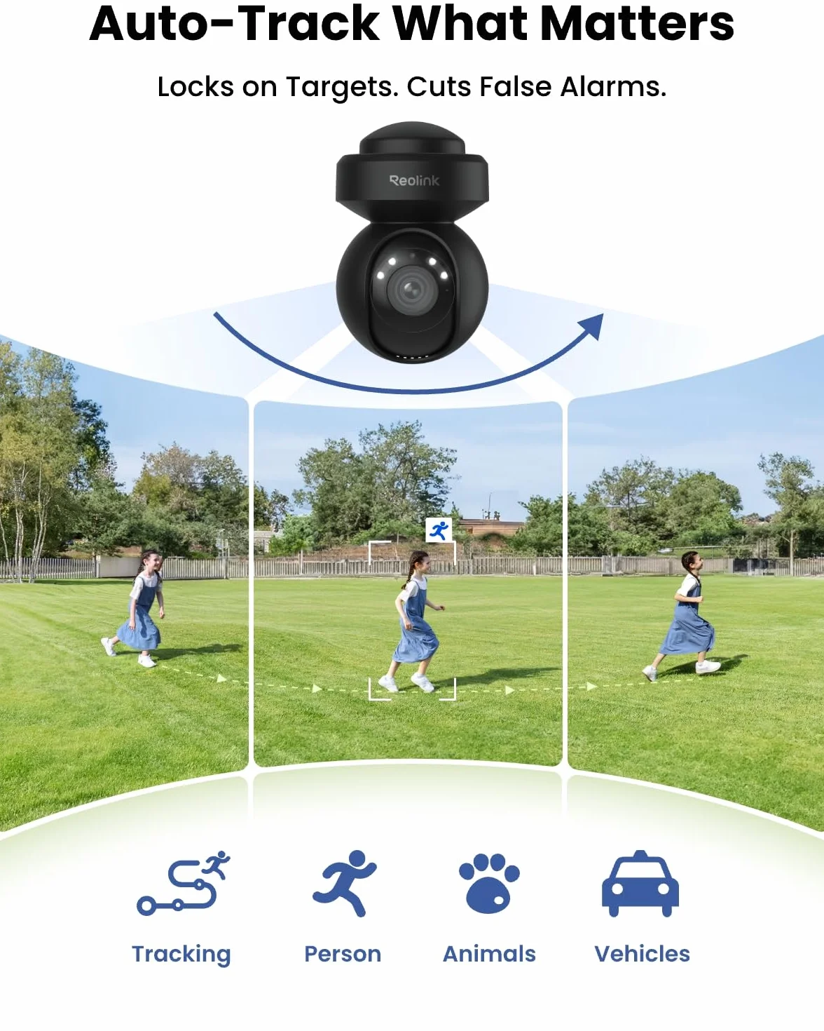 Reolink E1 Outdoor Pro Kamera Bezpieczeństwa 4K PTZ Wi-Fi 6 8MP Automatyczne Śledzenie Czarny