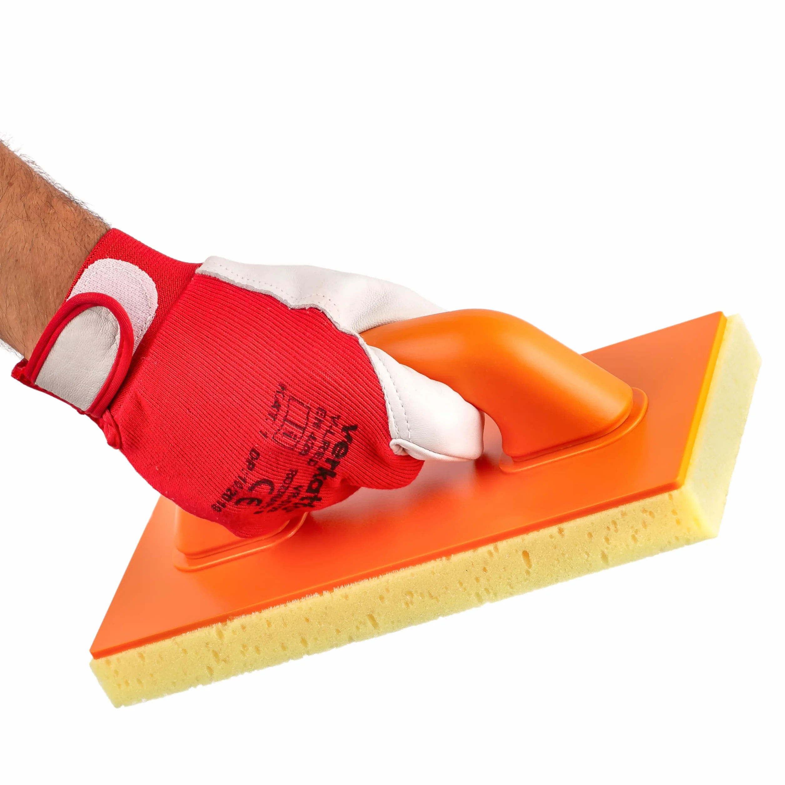 MIVOS Paca do mycia płytek z 25 mm warstwą gąbki - 270 x 130 mm - Paca poliuretanowa z hydrogąbką - Gąbka do szwu - Paca do spoinowania z gąbką płytkową - Wyprodukowane w UE