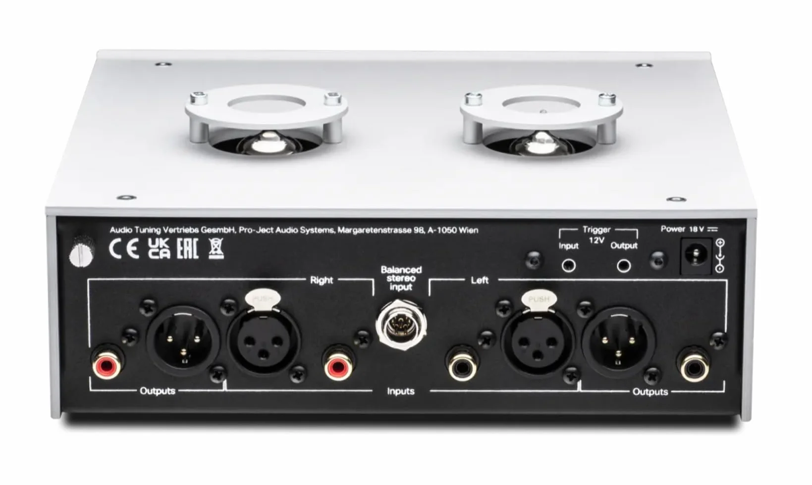 Pro-Ject Audio Systems Tube Box DS3 B Dual-Mono Balanced przedwzmacniacz srebrny