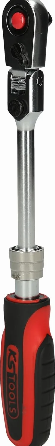 KS Tools 914.1420 1/4" grzechotka przegubowo-teleskopowa SlimPOWER, mechanizm 72 zębowy
