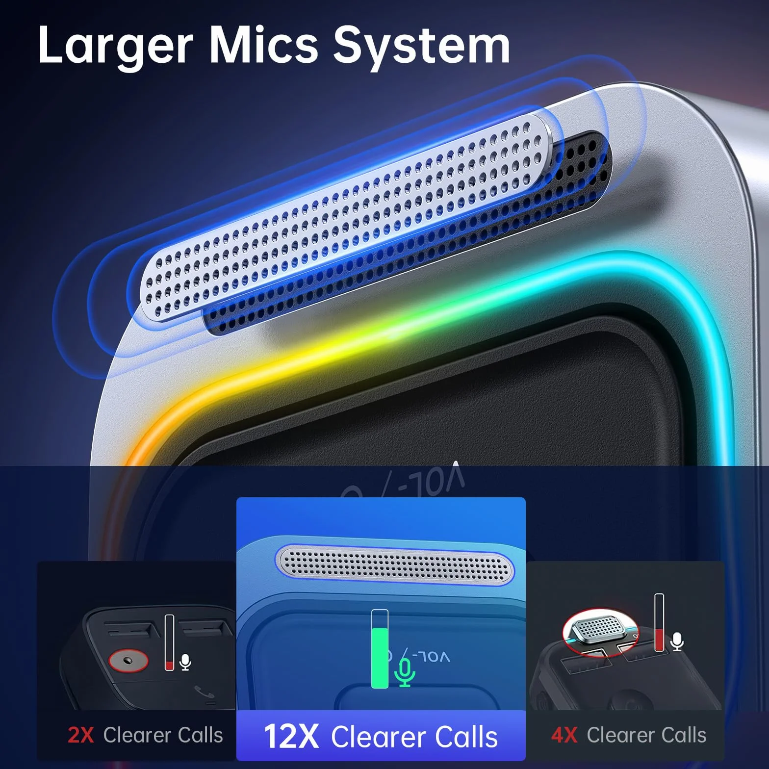 Syncwire Bluetooth 5.4 Adapter samochodowy z mikrofonem, Aux 3.5mm, zestaw odbiornika, kabel nawijany, głęboki bas HiFi