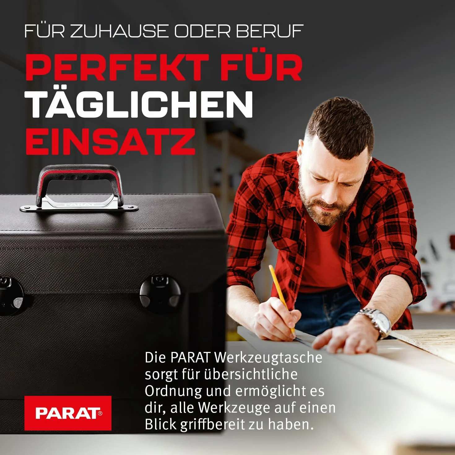 PARAT 18.000-581 Top-Line torba na narzędzia z uchwytem na dłuto - czarna