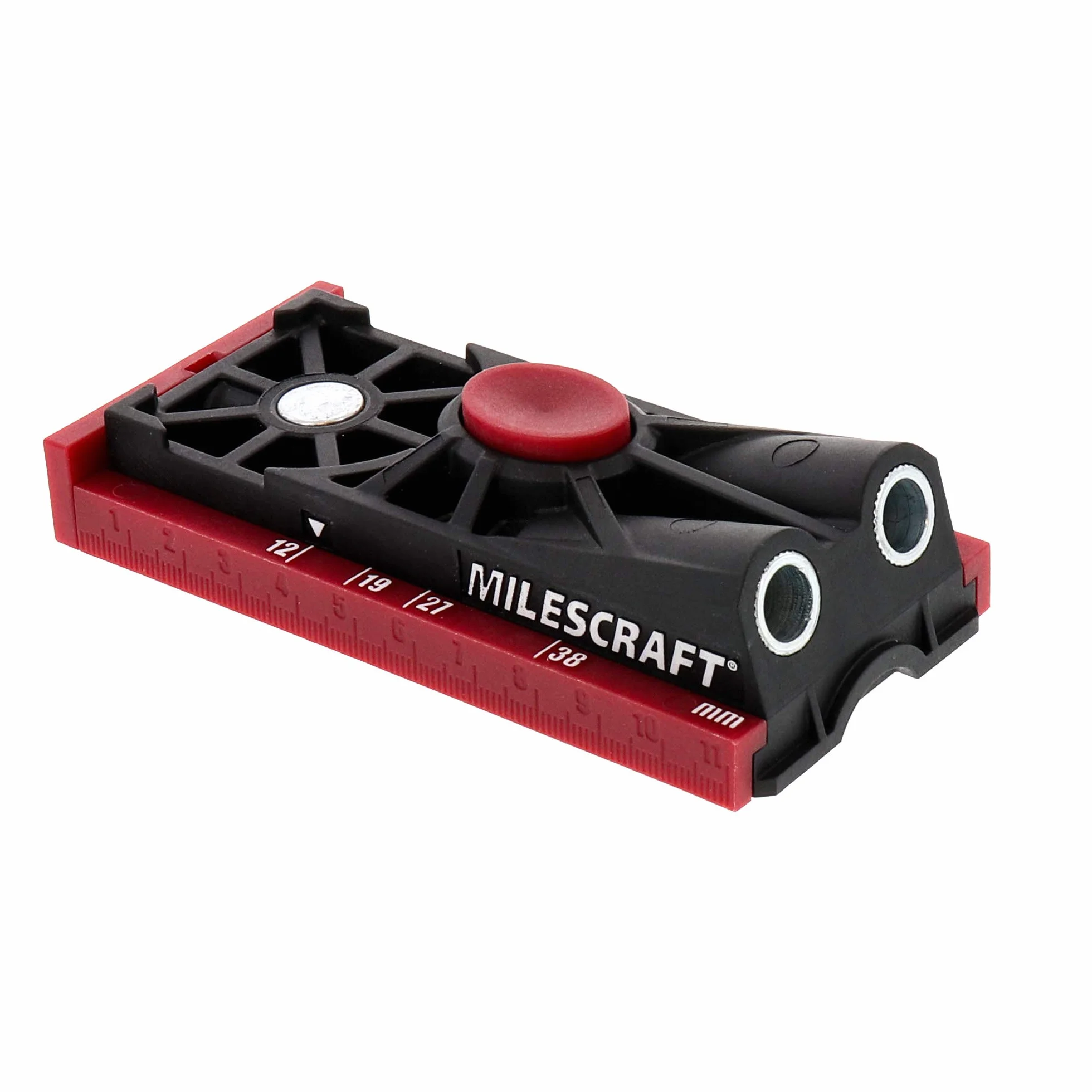 Milescraft 1325 Pocket Jig 200 – kompletny system podwójnych/podwójnych otworów kieszonkowych. Łatwy w użyciu, prowadnica do wiercenia otworów kieszonkowych, przyrząd śrubowy ze wszystkimi