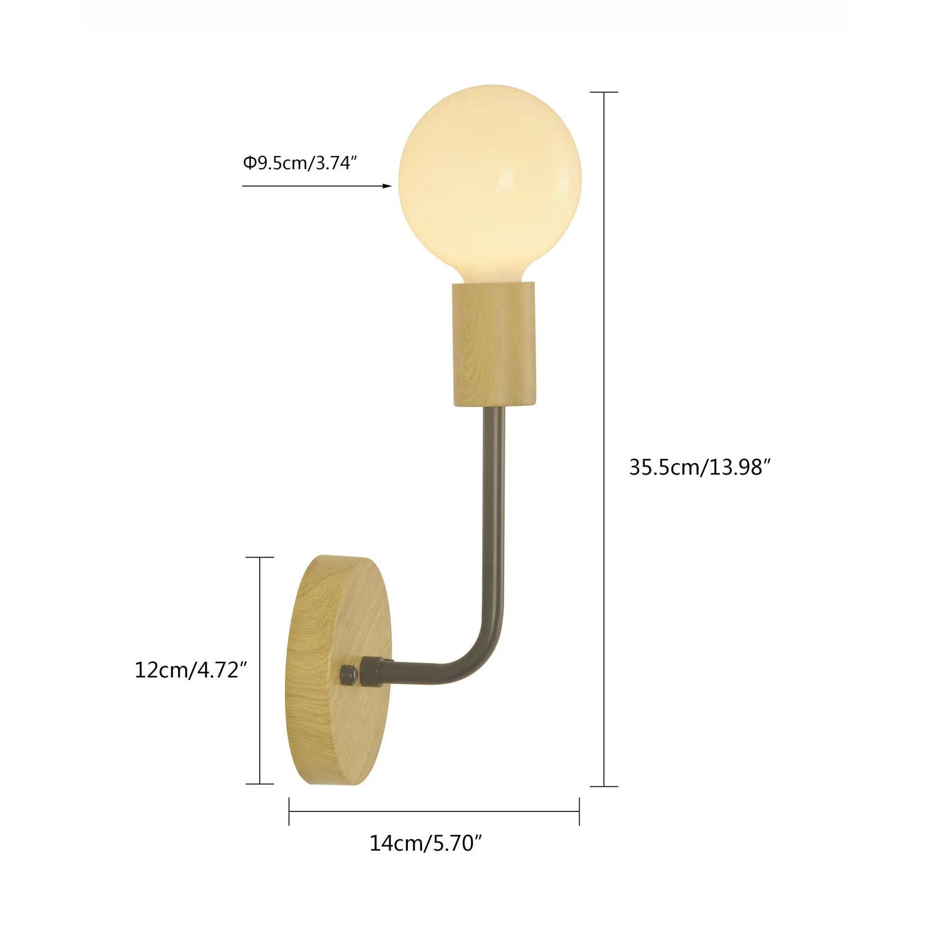 Zestaw Dekoracji Ściennych W Stylu Rustykalnym, 2 Sztuki, Zasilane Bateryjnie, Ściemniane Kinkiety Ścienne, Lampa Z Pilotem, Ładowana Przez Usb, Drewno Rustykalne, Bezprzewodowa Lampa Ścienna Do Syp