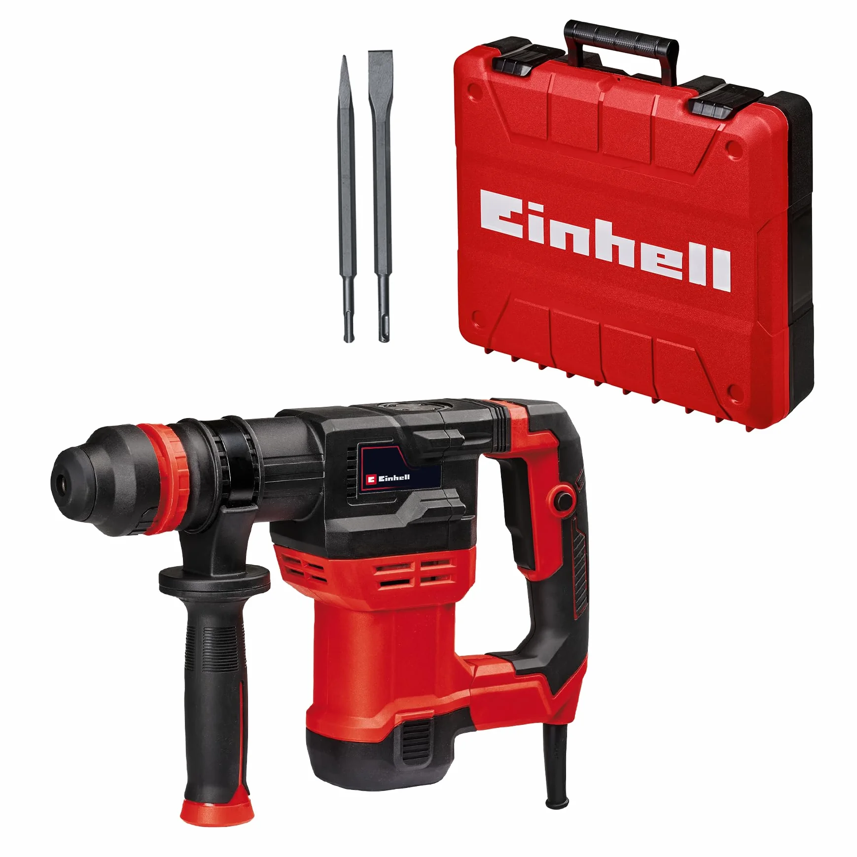 Einhell Młotek wyburzeniowy TE-DH 5 (5 J, uchwyt SDS-Plus, uchwyt antywibracyjny). W zestawie E-Box