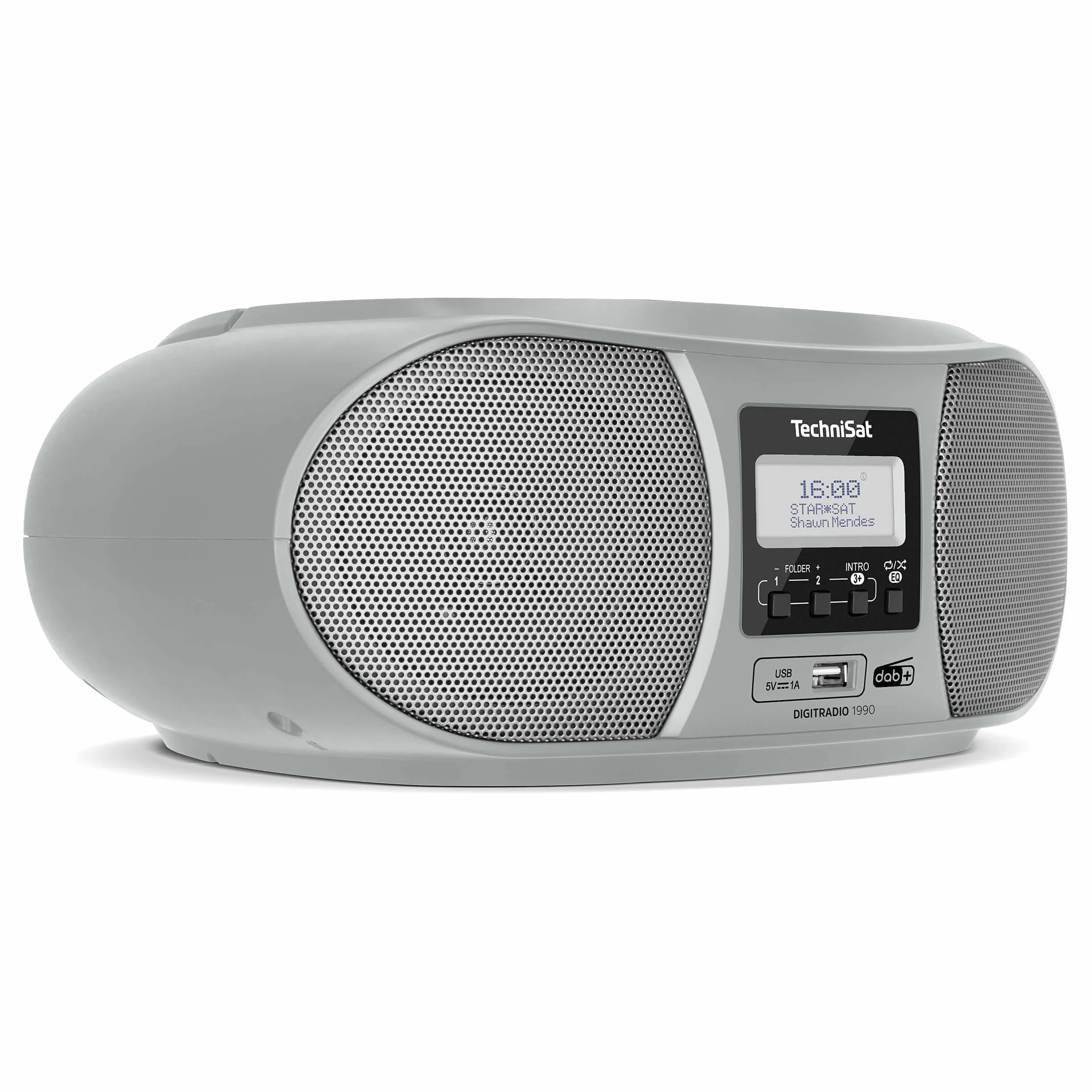 TechniSat DIGITRADIO 1990 Boombox stereo DAB+ FM CD Bluetooth srebro