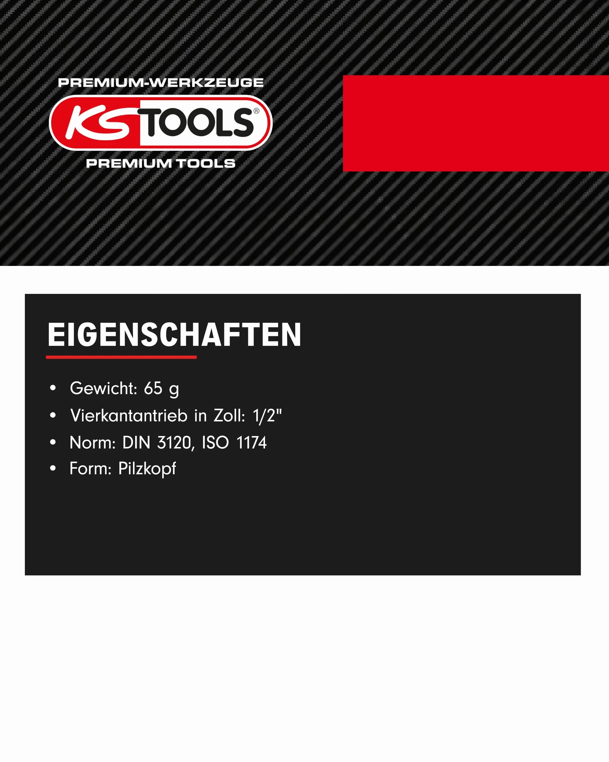KS Tools 516.1448 1/2" Obrotowa końcówka kwadratowa