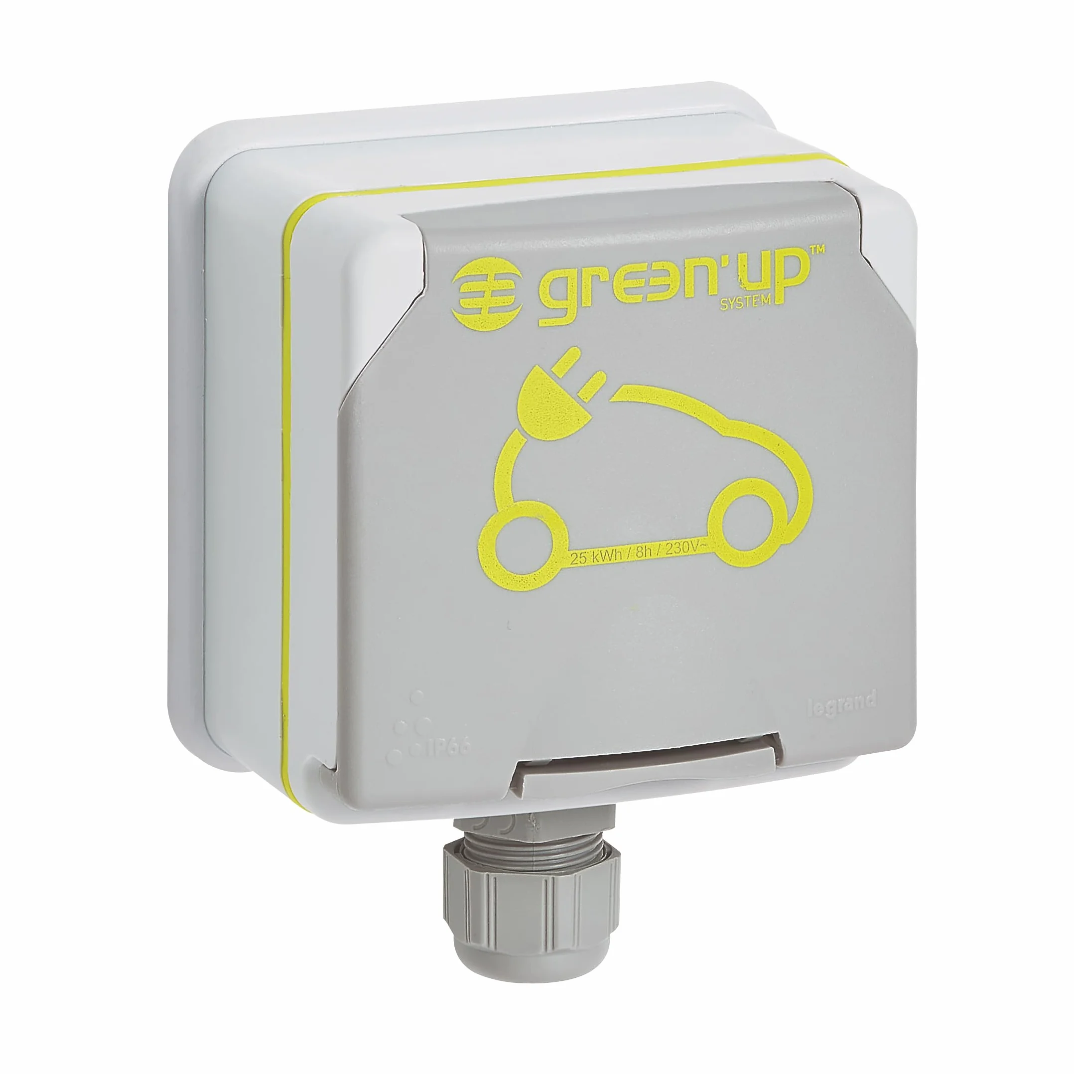 LEGRAND - LEGRAND - Prise Green'up 14A - 090471-3,2 kW - saillie - LEG-090471