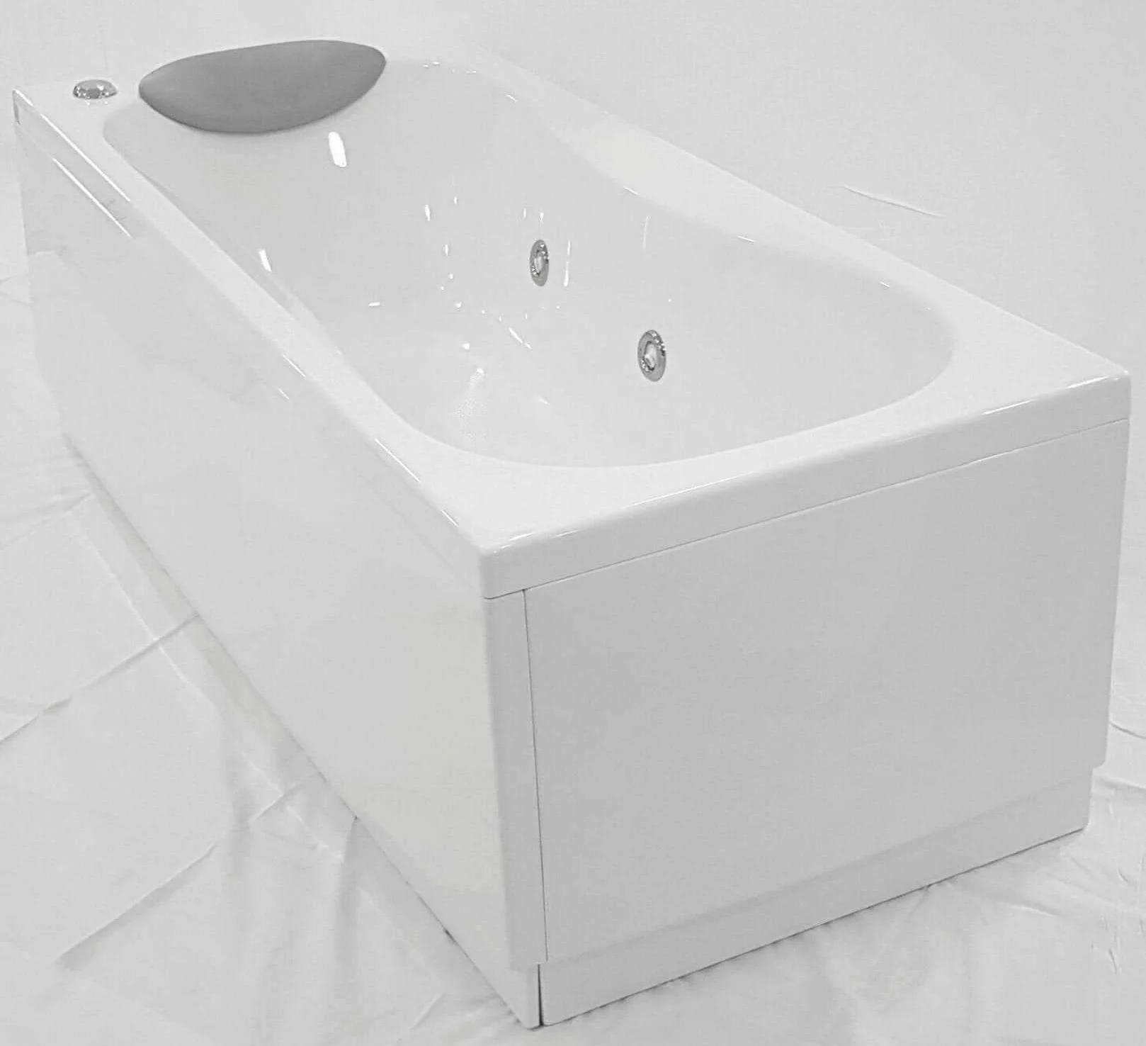 Novellini Calypso Eco Wanna 160 x 70 wys. 55 cm Hydro Whirlpool 6 strumieni odwracalny zapłon pneumatyczny kształt zewnętrzny prostokątny wewnętrzny osiem 2 panele akryl biały błyszczący kolumna