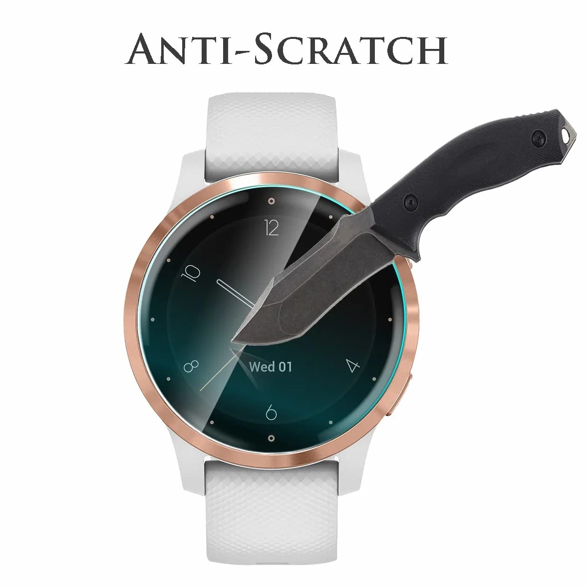 NEWZEROL 4 sztuki folii ochronnej na wyświetlacz do Garmin Vivoactive 4S, TPU o wysokiej rozdzielczości, odporna na zarysowania folia ochronna na odciski palców do Garmin Vivoactive 4S