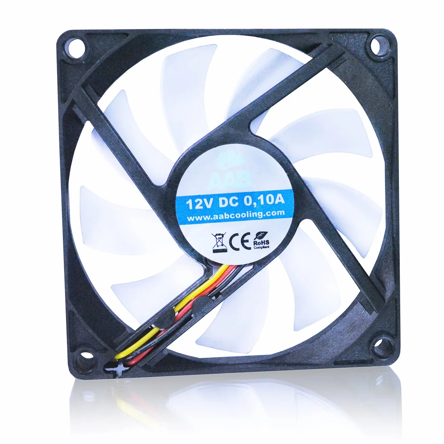 AABCOOLING SLIM Silent Fan 8 Wentylator Komputerowy, Bardzo Wydajny, Solidna Konstrukcja, Nowoczesny silnik IC, Ciche łożysko FDB, Wentylator Obudowy, Wysokie Ciśnienie, Wiatrak