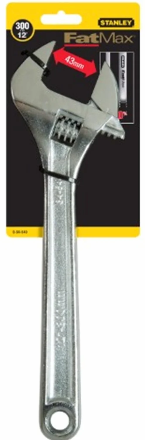 STANLEY Wytrzymały Klucz nastawny FatMax 375mm dla profesjonalistów i majsterkowiczów do codziennego użytku 375mm