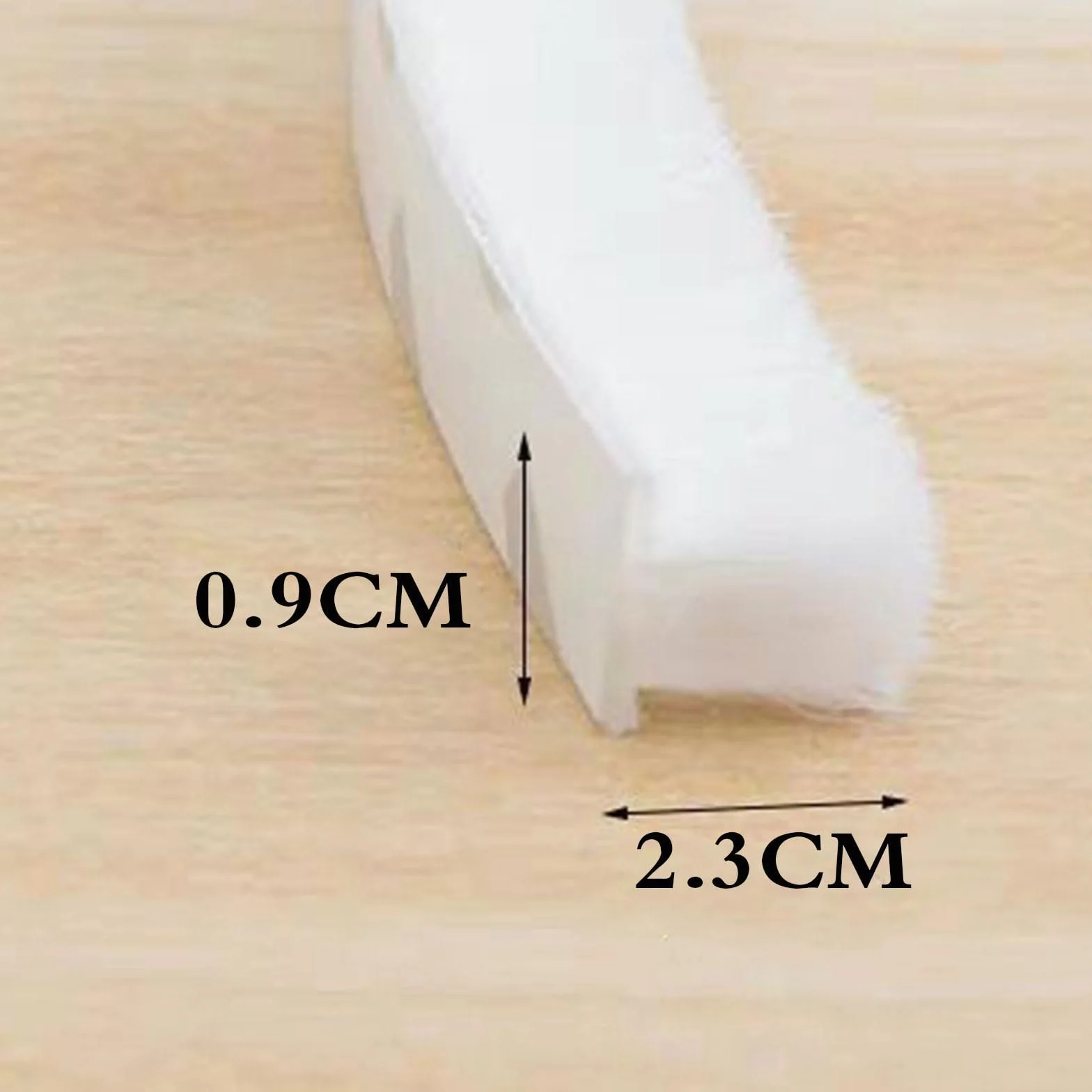 Uszczelka drzwi do usuwania pogody z okna, Samoprzylepna szczotkowa listwa uszczelniająca do drzwi i okien 0,7-0,9cm x,5-2,3cm wielokolorowa(Gray,Width 0.9CM*Height 2.3CM*Length 2000CM)