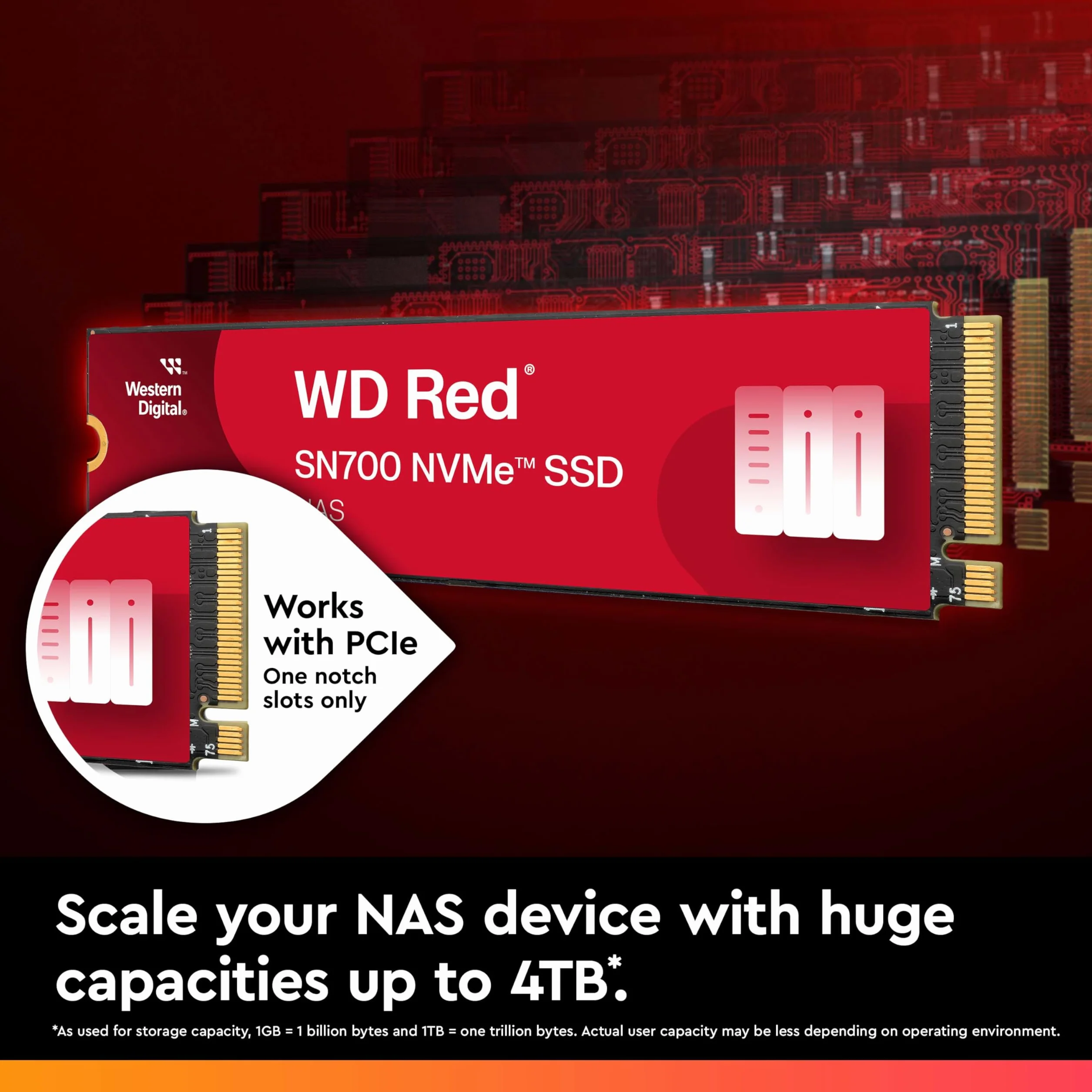 WD Red SN700 500GB NVMe SSD do NAS