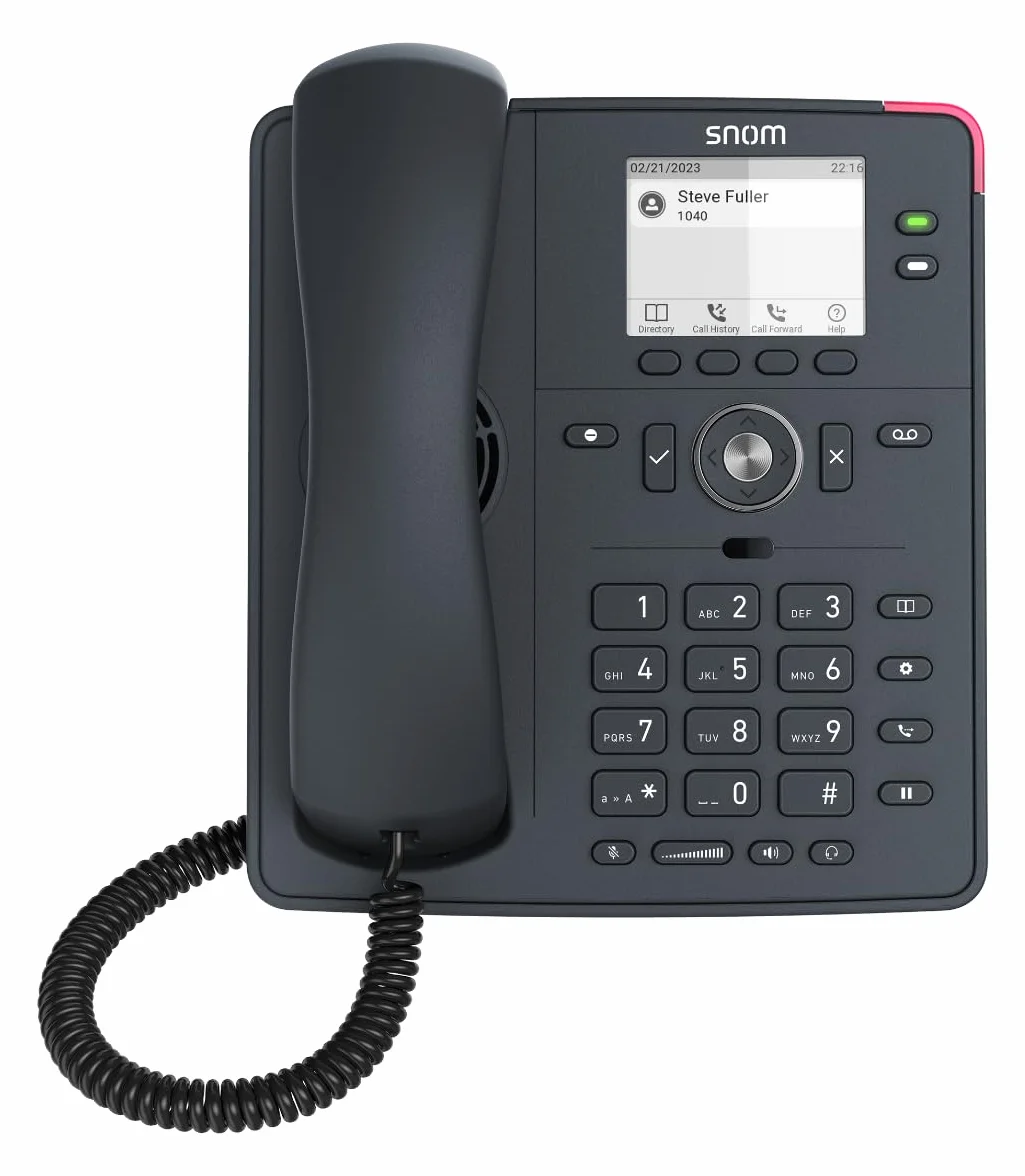 Snom D140 Łupek szary Telefon VoIP, wyświetlacz LCD 2.8, HD, 2 SIP, PoE Class 1, IPv4/IPv6, OpenVPN