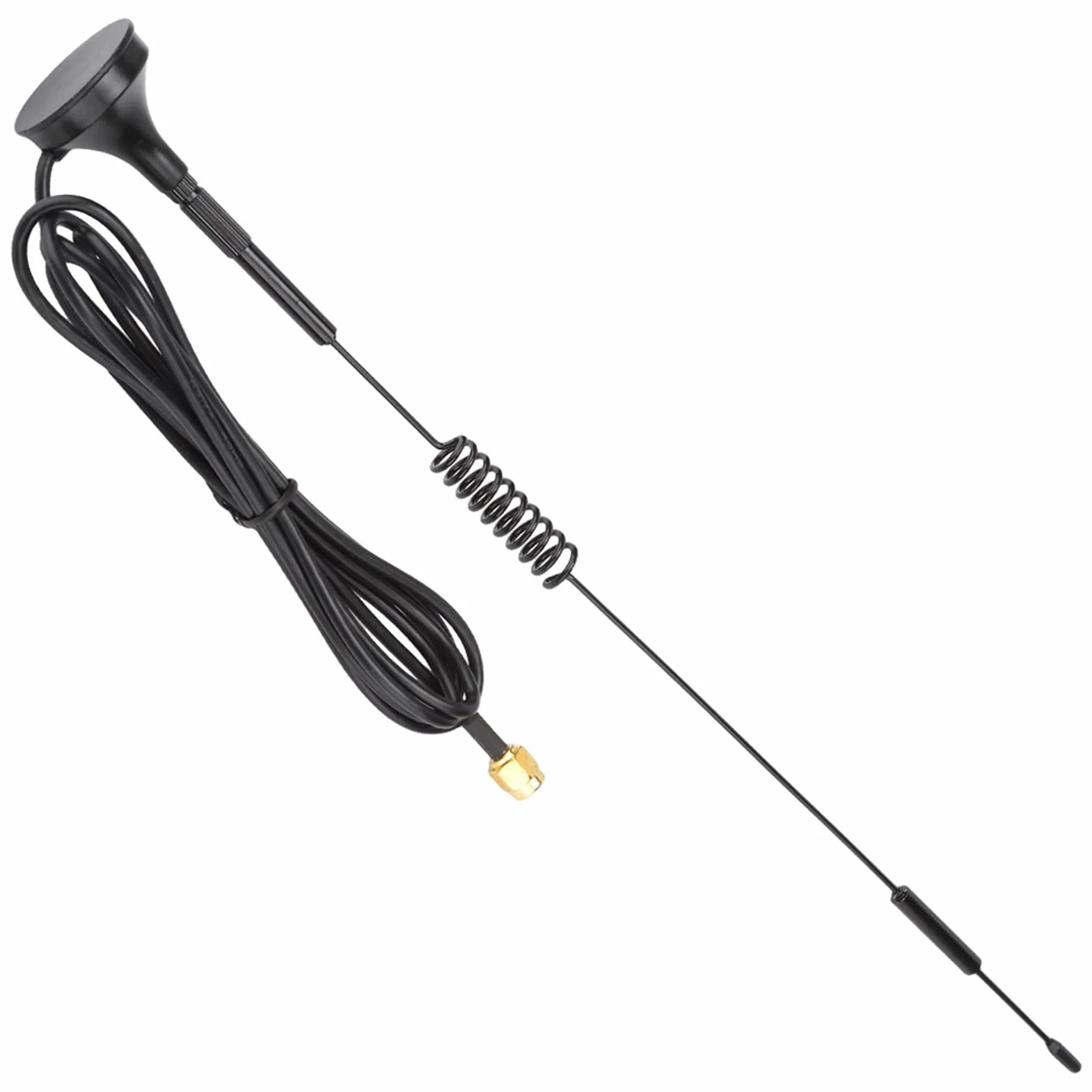 Antena 433 MHz 10 DBi o Dużym Wzmocnieniu, 31 Cm, Wtyk SMA dla Modułu 433 MHz, Magnetyczna Antena Ssąca z Kablem z Czystej Miedzi 174 i dużą stabilnością Sygnału