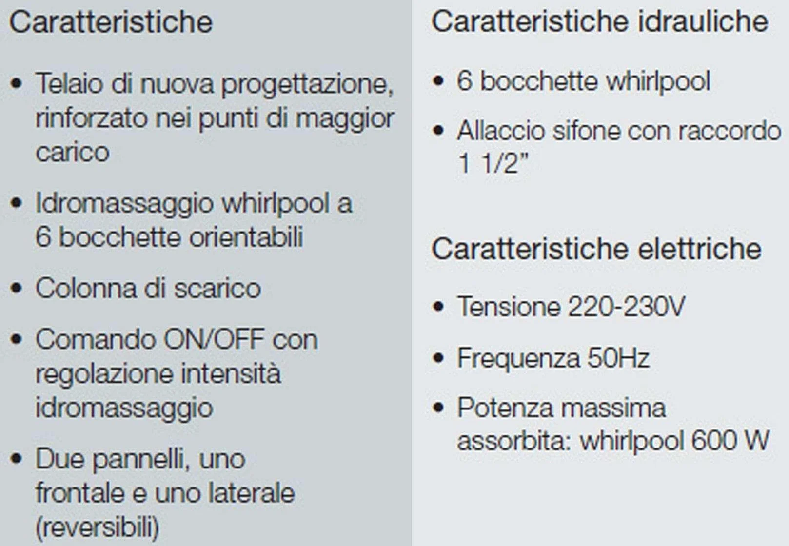 Novellini Calypso Eco Wanna 160 x 70 wys. 55 cm Hydro Whirlpool 6 strumieni odwracalny zapłon pneumatyczny kształt zewnętrzny prostokątny wewnętrzny osiem 2 panele akryl biały błyszczący kolumna