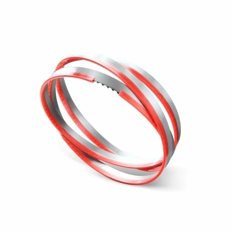 Brzeszczot do piły taśmowej, Cięcie plastikowych brzeszczotów do pił taśmowych 4TPI, 2240 2360 2400 2460 2560mm Kompaktowe brzeszczoty do pił taśmowych, 16mm 5/8'' brzeszczoty do pił taśmowych do drew