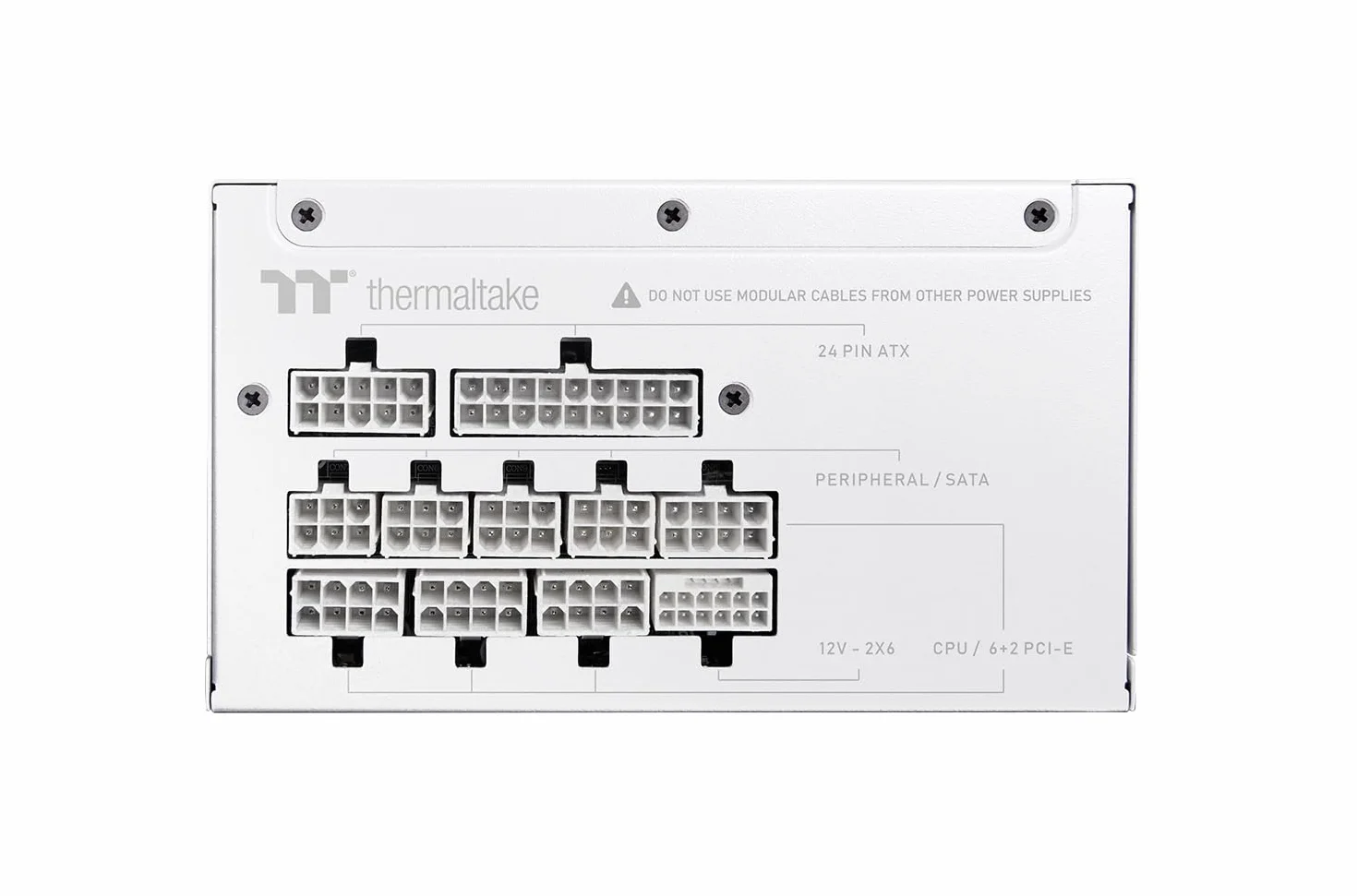 THERMALTAKE - Toughpower GT Snow - Alimentatore per PC - 850 W - 80+ Gold - ATX3.1 - Completamente modulare - PCI-E 5.1 12VHPWR