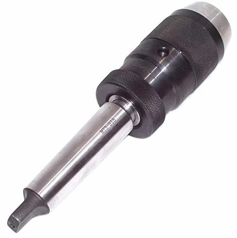 Selbstspannendes Bohrfutter Adapter für Drehmaschinen, 1-16 mm Fassungsvermögen, 45# Stahl Schnellspannbohrfutter mit konischem Dorn