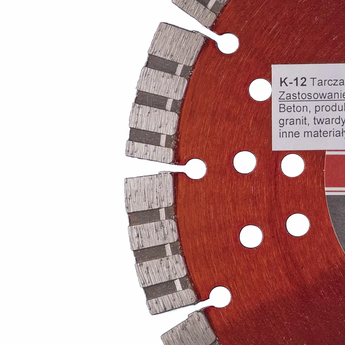 TEDIAM Diamentowa Tarcza Tnąca, Do Granitu i Betonu, 350mm x 25.4mm, Segmentowa, Premium K12, 12mm Wysokość, 3kg
