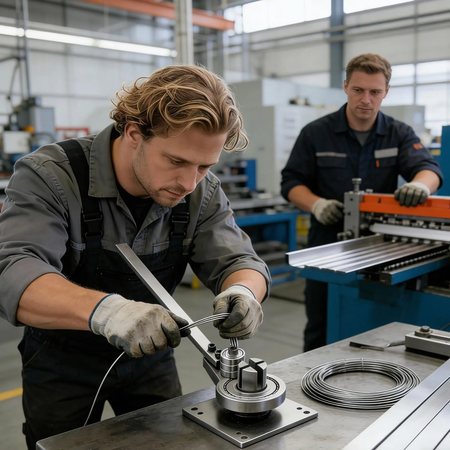 Maszyna do gięcia metalu Przenośna ręczna giętarka do stali o dużej | Maszyna do gięcia rur miedzianych Do produkcji drutu, miedzi, żelaza, taśm aluminiowych, nagrzewnic