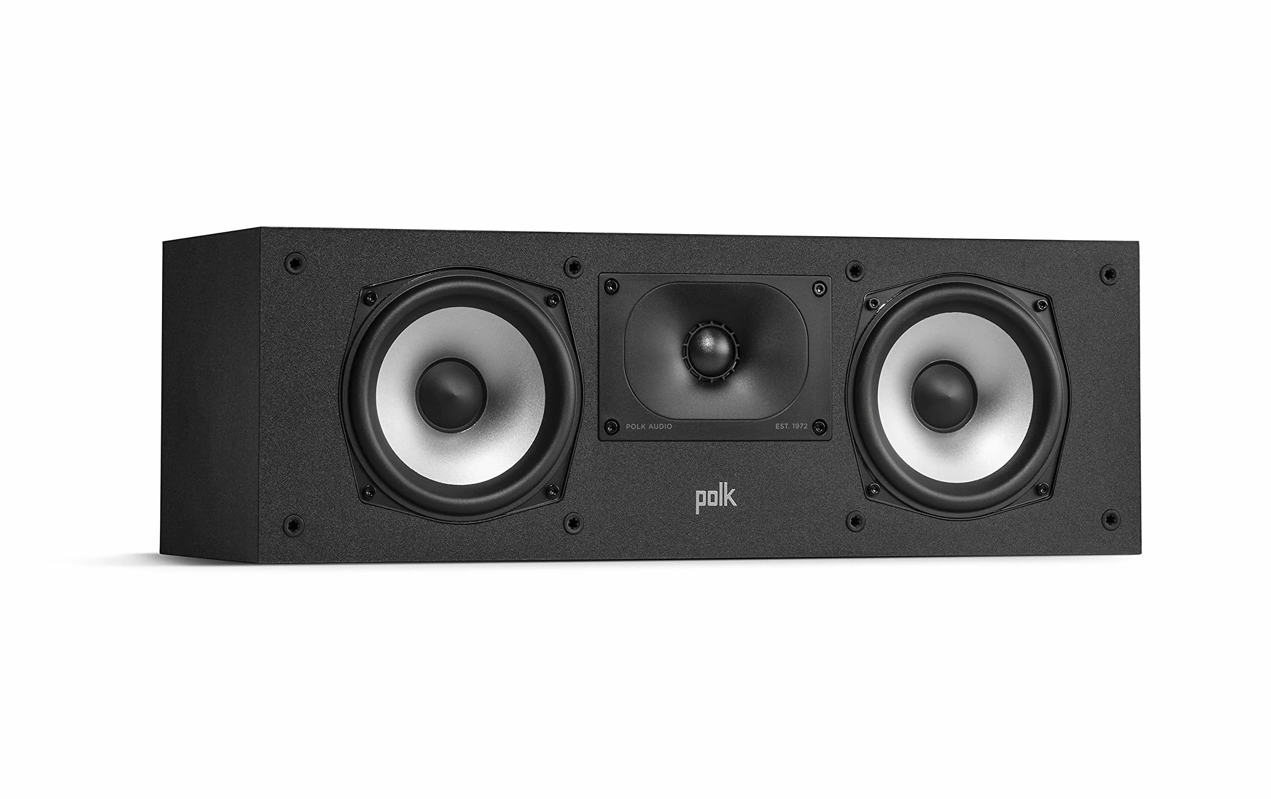 Polk Audio Monitor XT30BK głośnik centralny, certyfikat Hi-Res, kompatybilny z Dolby Atmos i DTS:X (sztuka), Czarny